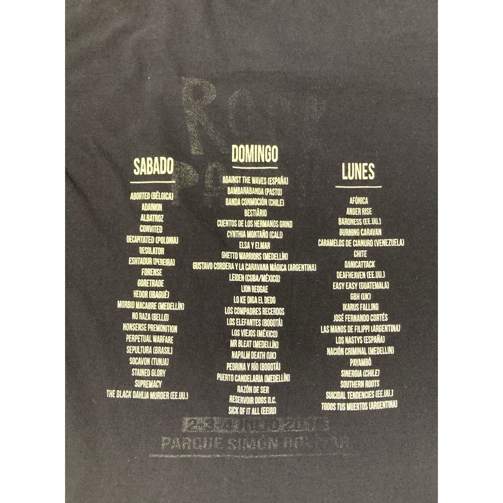 Vintage VINTAGE Rock Al Parque Festival Event 2016 Graphic T-shirt Women XL Black Music Size XL / US 12-14 / IT 48-50 - 4 Thumbnail