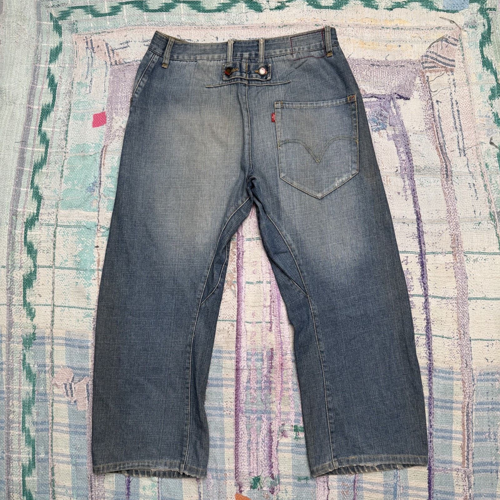 Vintage Buckle Back Jeans | Grailed