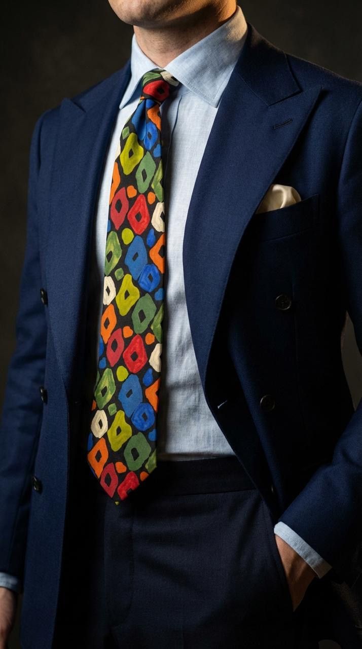 Hugo Boss Hugo Boss 100% silk Tie Avant Garde Necktie for Men Top Size ONE SIZE - 2 Thumbnail