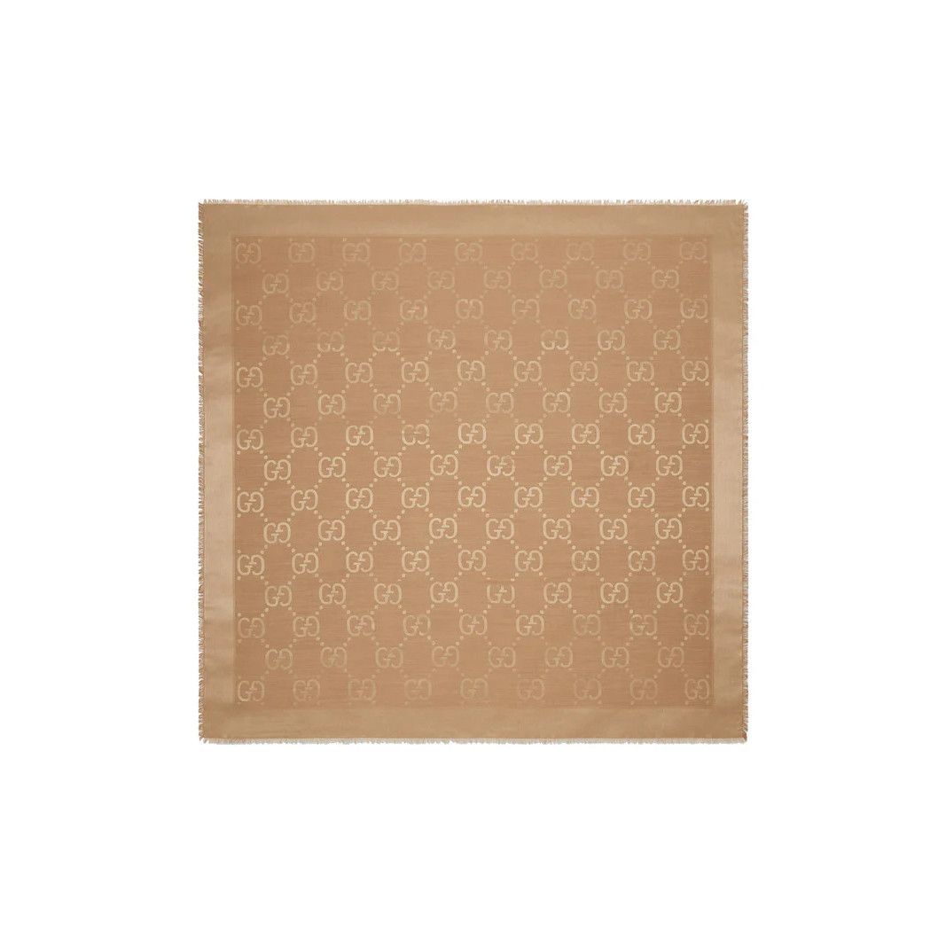 Gucci GUCCI Camel Wool/Silk Scarf New & Authentic Size ONE SIZE - 1 Preview
