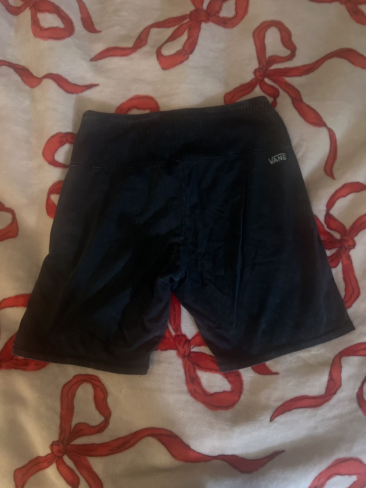 Vans Vans Black Acid Wash Biker Shorts Size 30" / US 8 / IT 44 - 2 Thumbnail