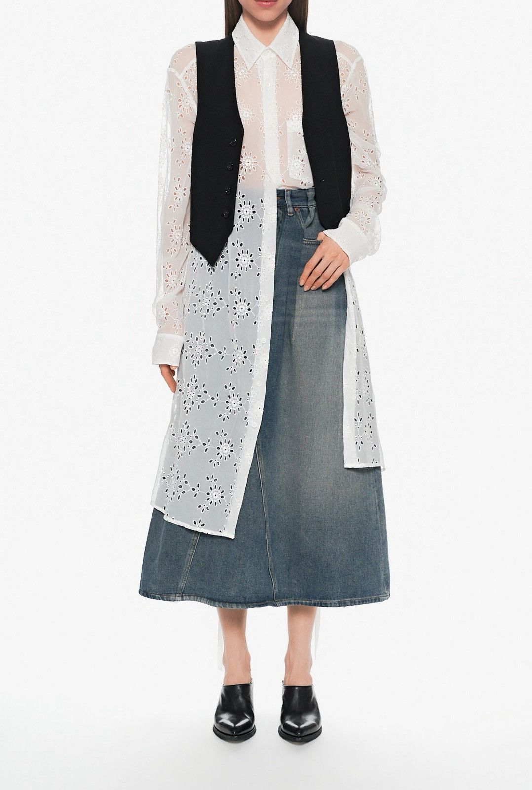 Ann Demeulemeester Last Ann Demeulemeester Gabi Relaxed Long Fit Shirt Size XS / US 0-2 / IT 36-38 - 4 Thumbnail