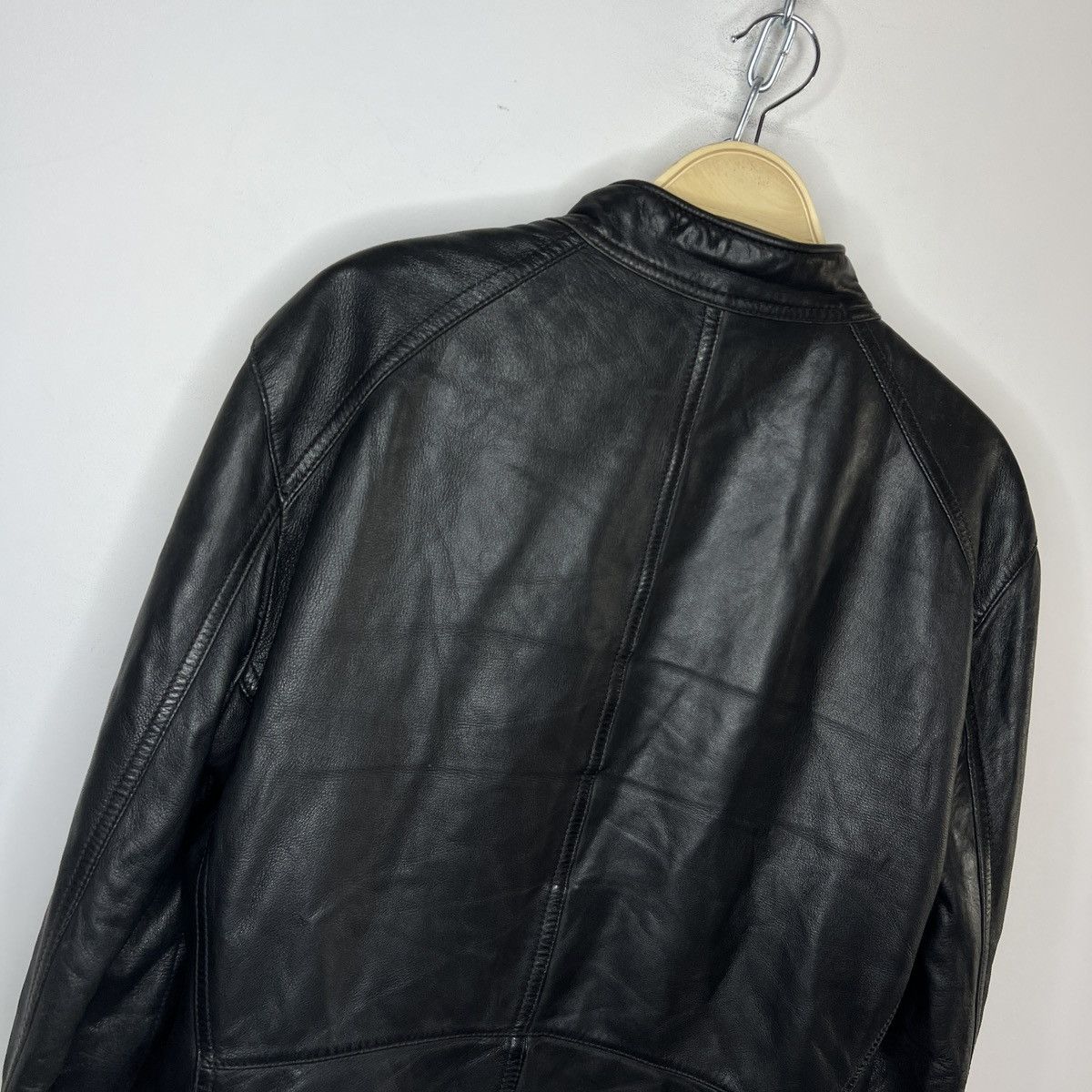 Genuine Leather × Strellson Strellson Lamb Nappa Leather Jacket Black Switzerland Size US M / EU 48-50 / 2 - 14 Thumbnail
