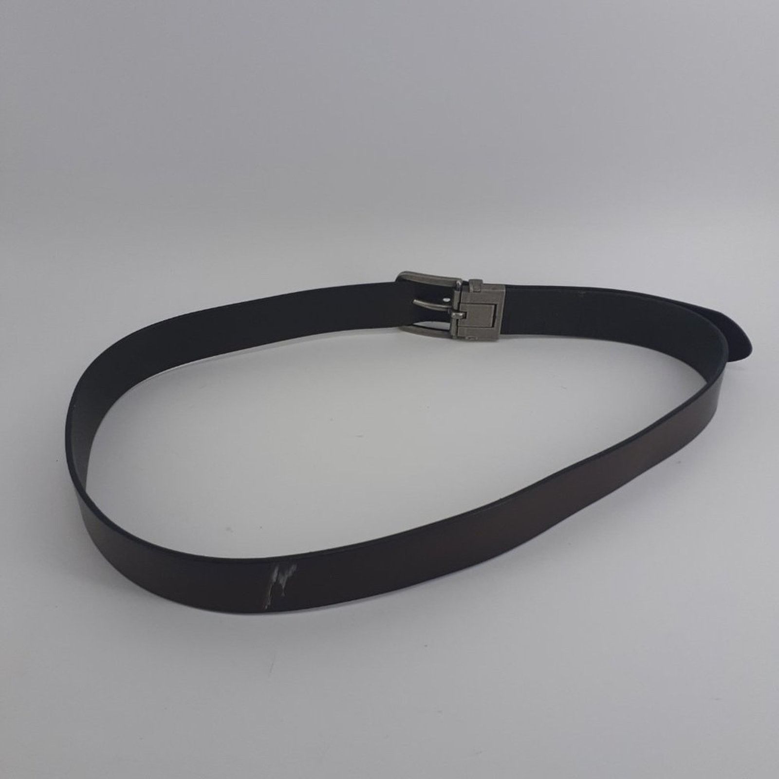 Levi's Levi's Men's Leather Dark Belt Brown Silver Tone Size 40 Size 40 - 10 Thumbnail