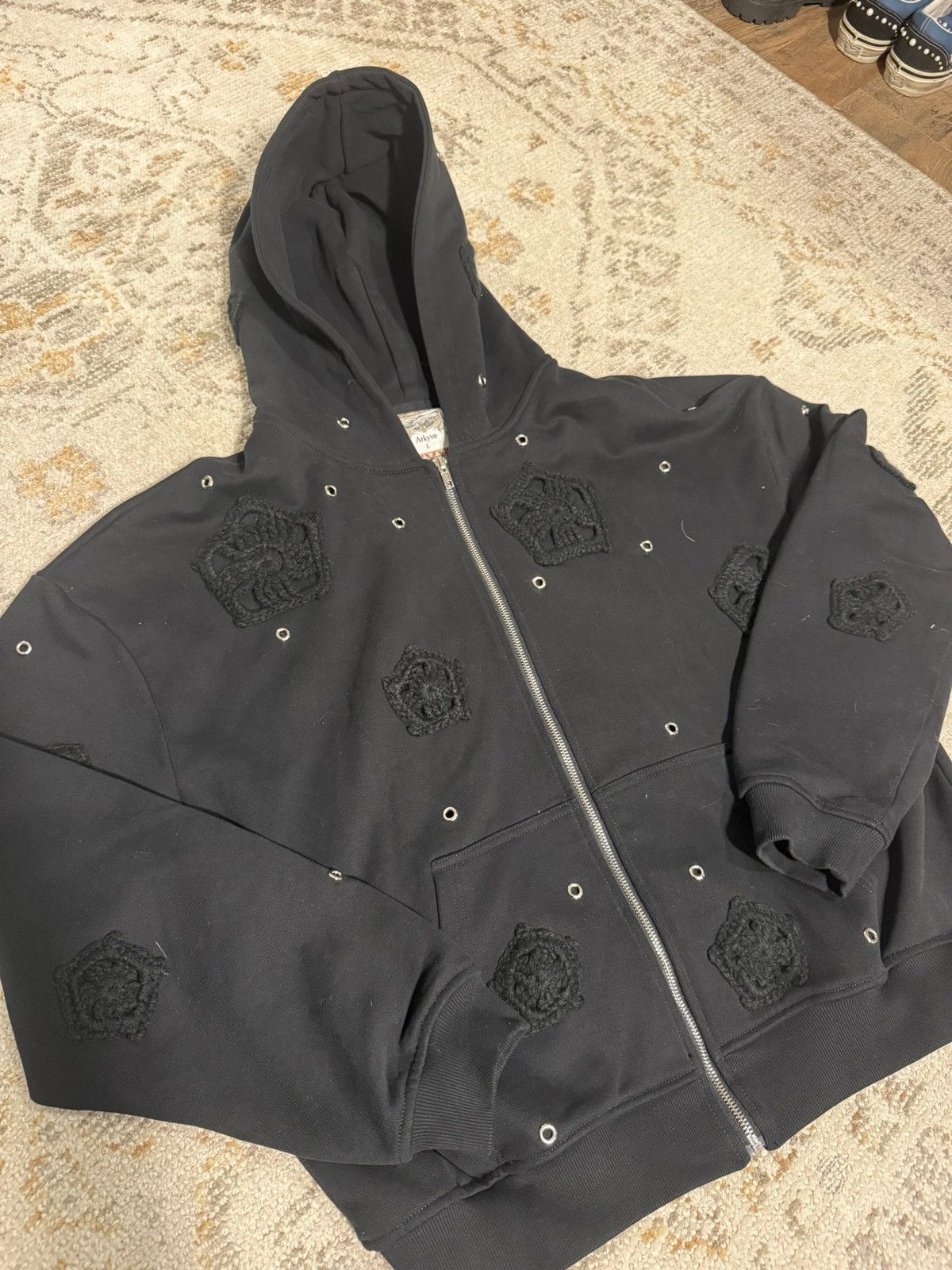 Other Arkyve Knit Patch Zip Hoodie Size US L / EU 52-54 / 3 - 2 Thumbnail