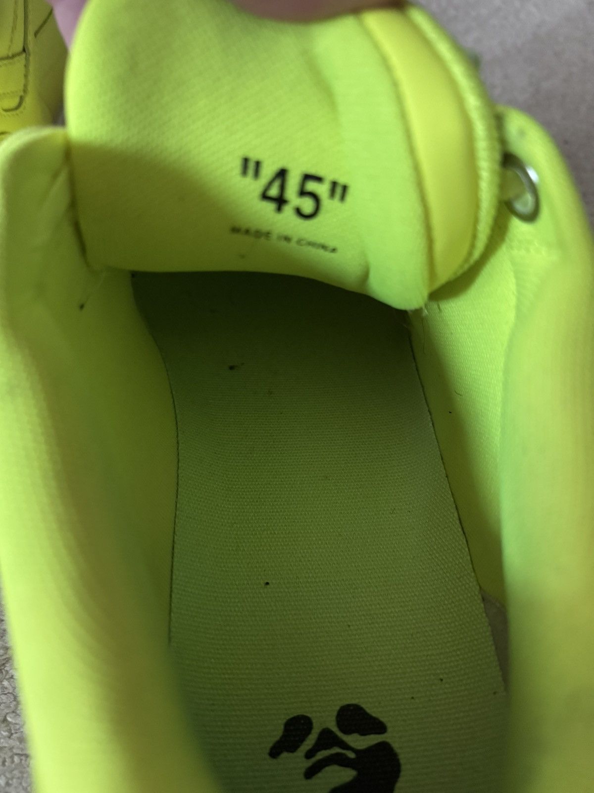 Off-White Off-White Out of Office Sneakers Fluro Yellow size 46 Size US 12 / EU 45 - 8 Thumbnail