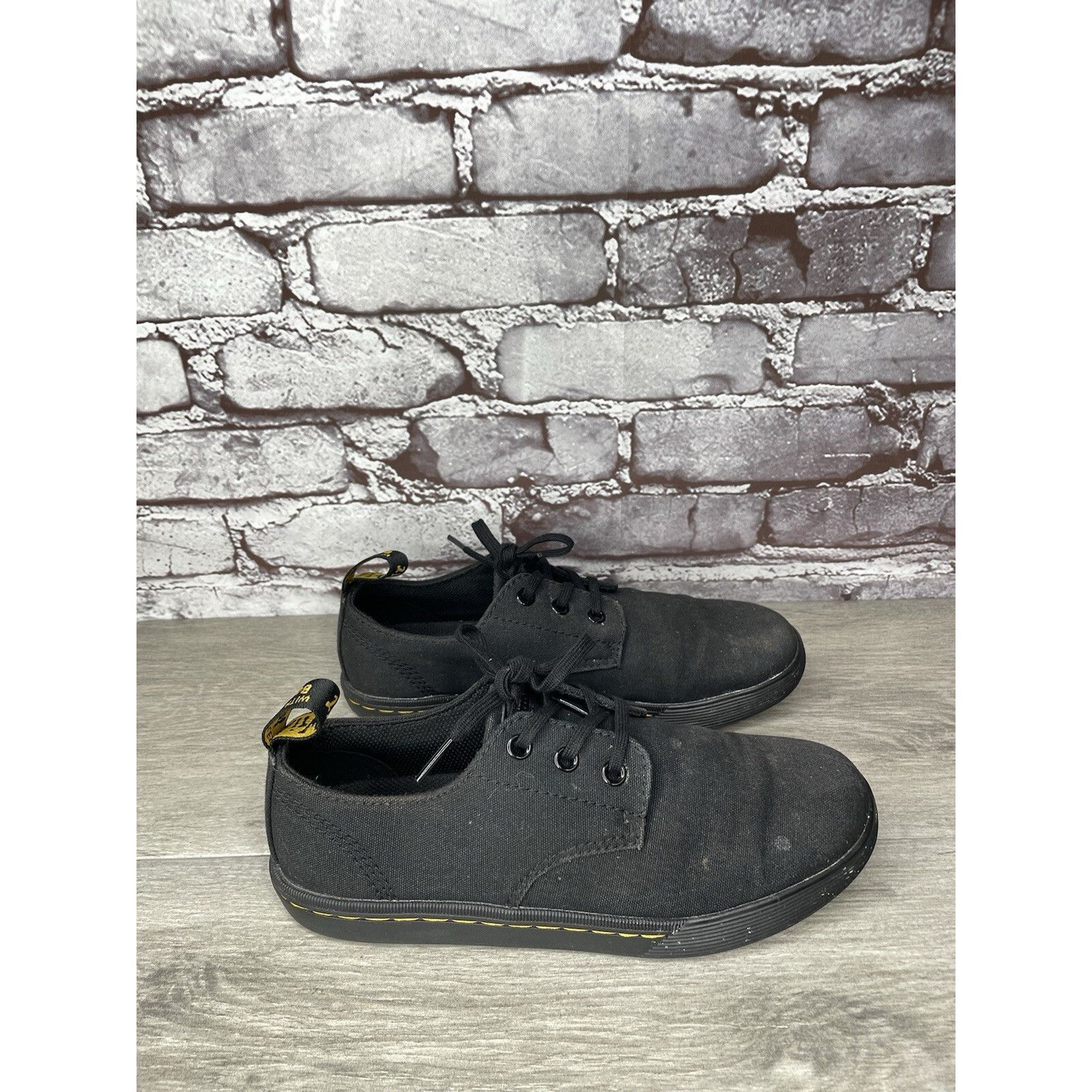 Dr. Martens Doc Dr. Martens SantAnita Black Airwair Casual Lace Up Shoes Size US 6 / IT 36 - 3 Thumbnail