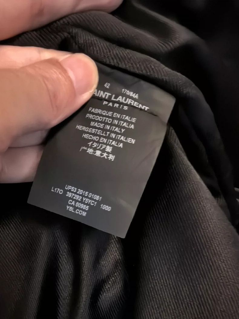 Saint Laurent Paris black leather Saint Laurent biker jacket-2507 Size US L / EU 52-54 / 3 - 6 Thumbnail