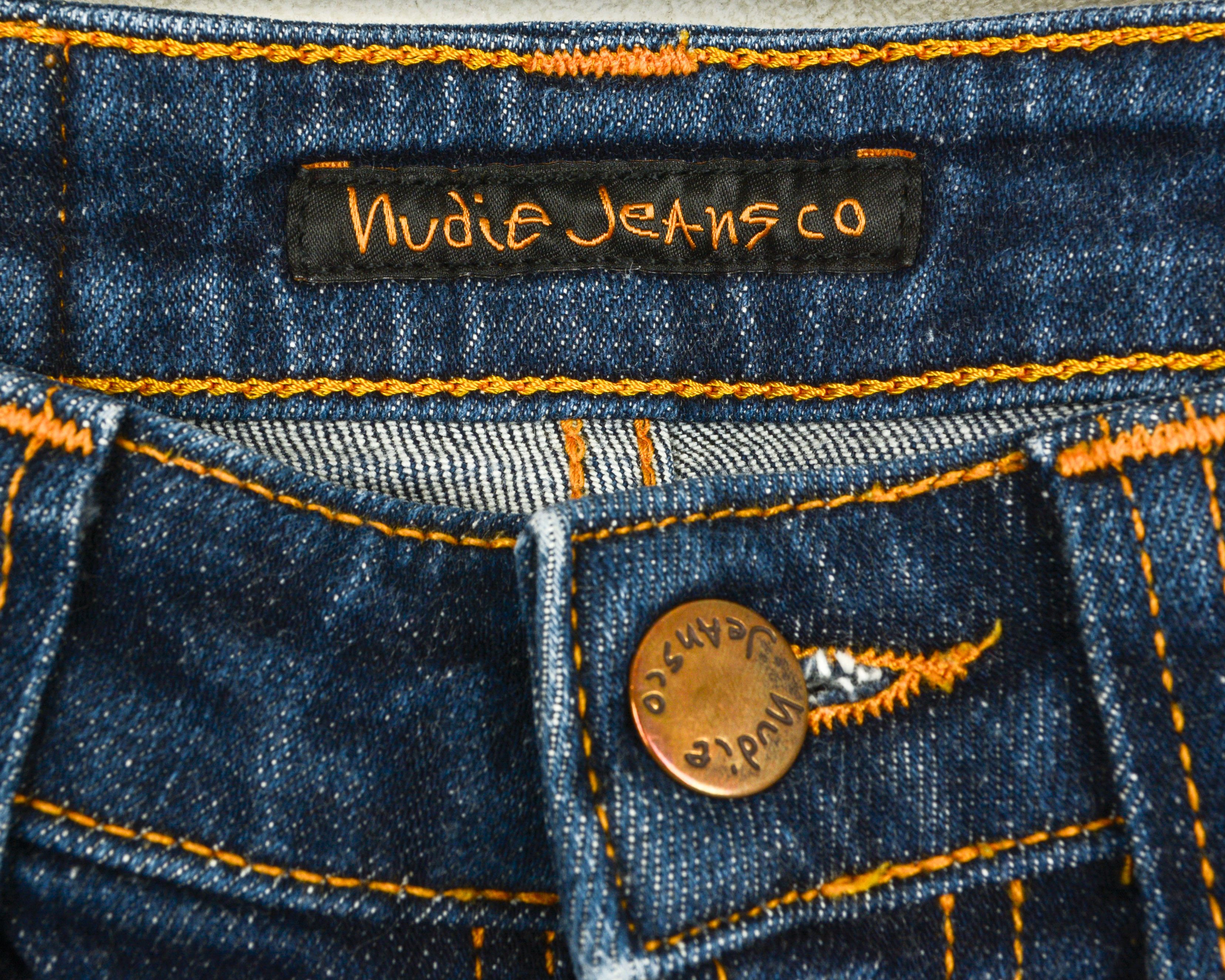 Nudie Jeans Skinny Lin W25 L32 Denim Jeans Pants Slim Fit Trousers Size 25" / US 0 / IT 36 - 3 Thumbnail