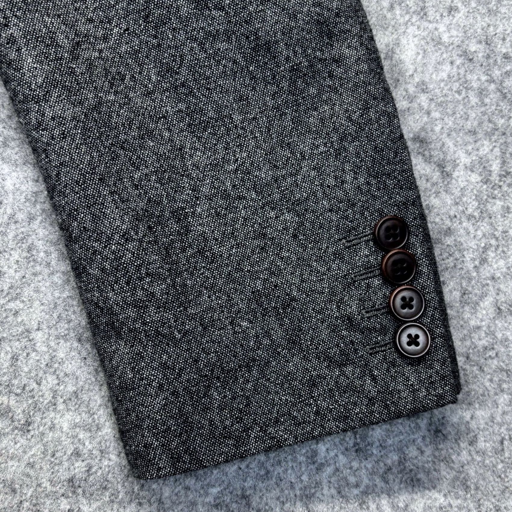 NEXT NEXT Nova Fides Slim Fit Blazer Jacket Long Mens UK42 Grey Wool Blend Vgc Size 42R - 5 Thumbnail