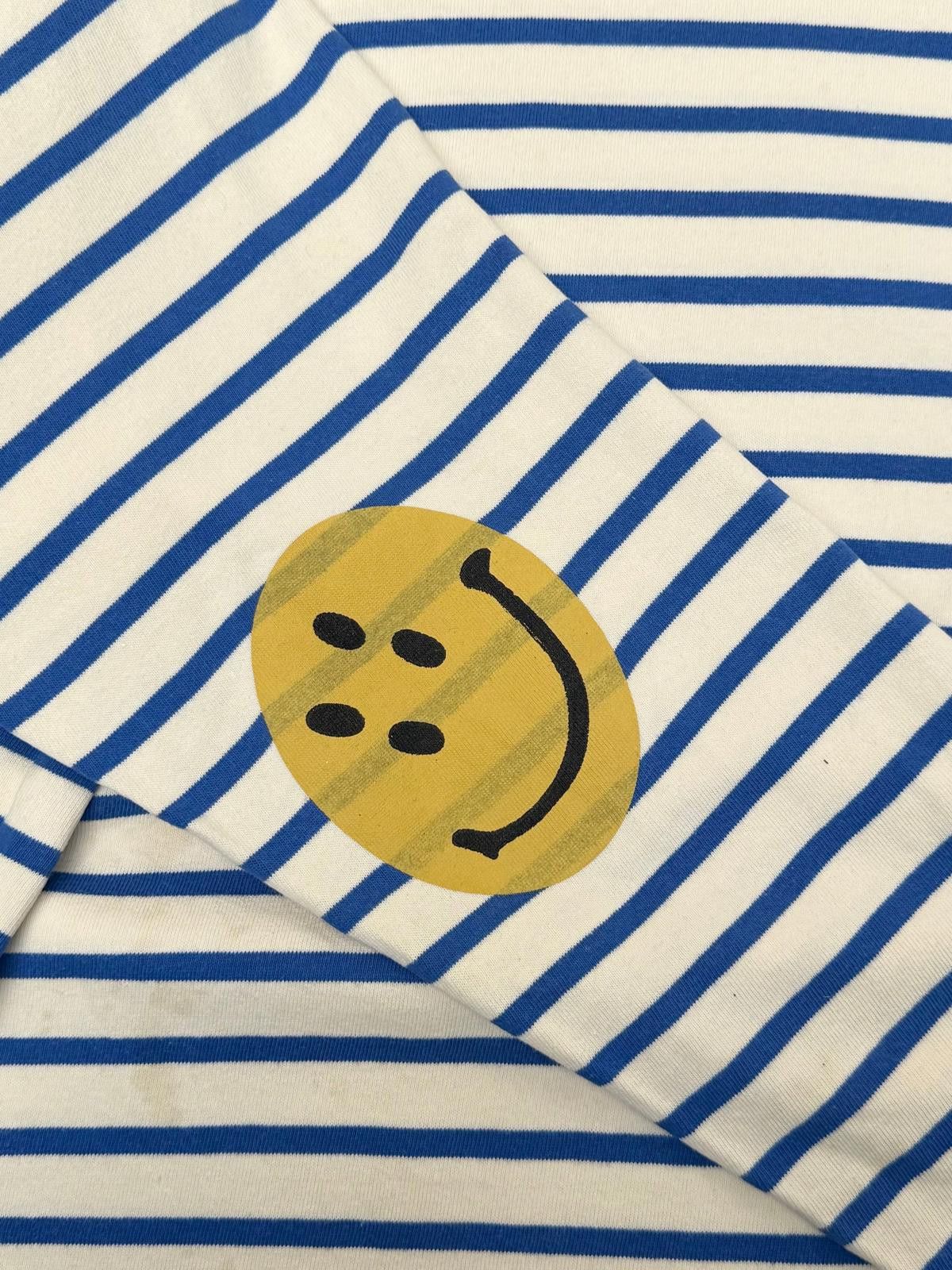 Kapital Kapital Stripe Smile Graphic Long Sleeve Tee Size ONE SIZE - 4 Thumbnail