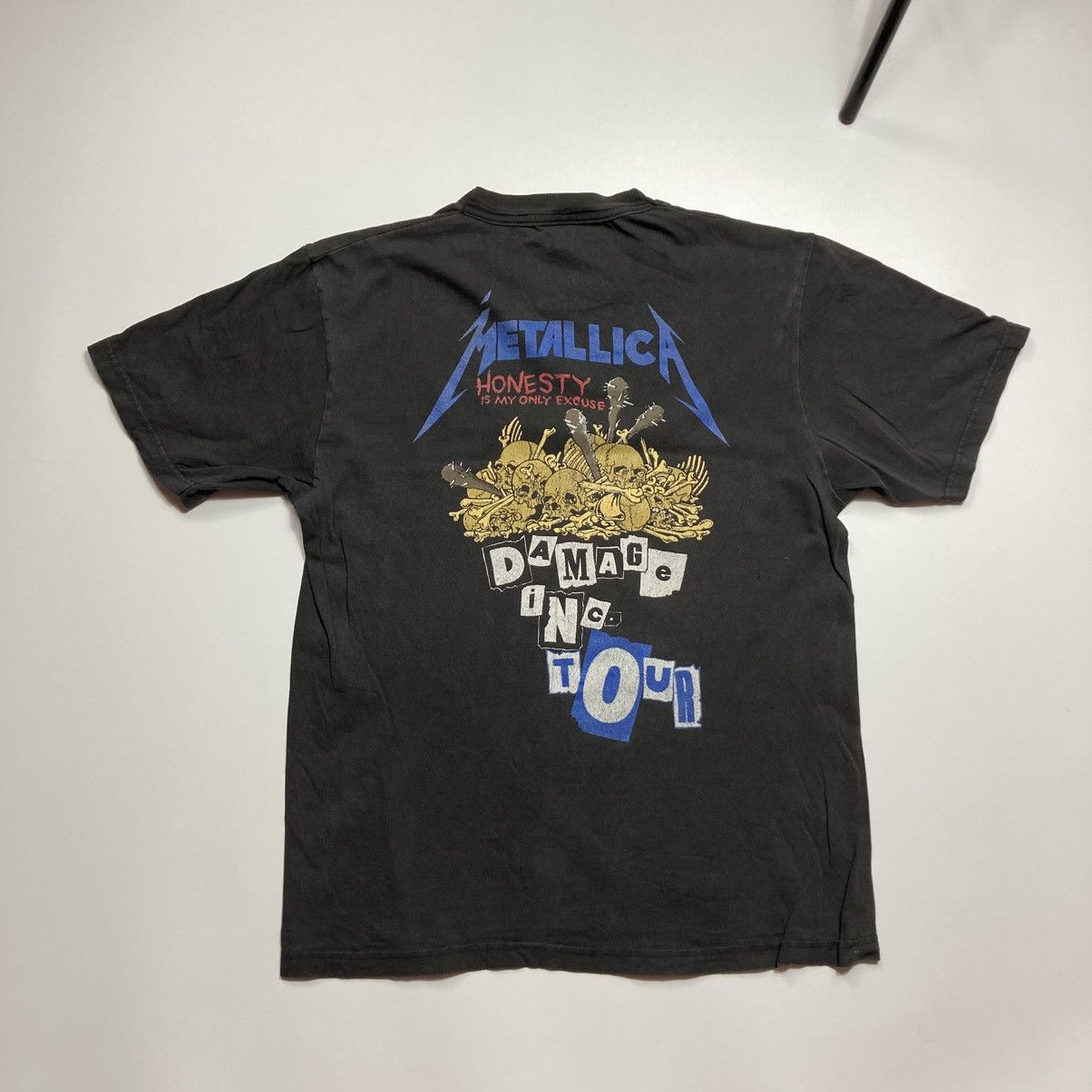 Band Tees metallica damage inc tour pushead trash heavy metal rock Size US M / EU 48-50 / 2 - 2 Thumbnail