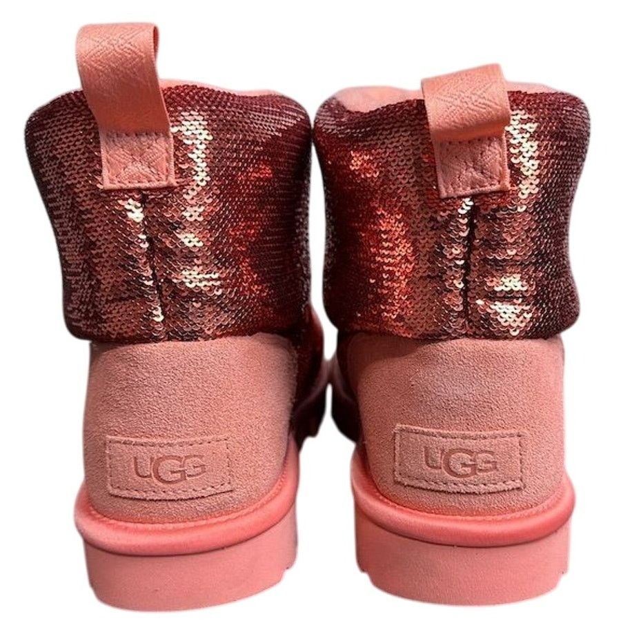 Ugg UGG Women's Classic Mini Mirror Ball Boots Pink Sequin Ankle Size US 8 / IT 38 - 6 Thumbnail
