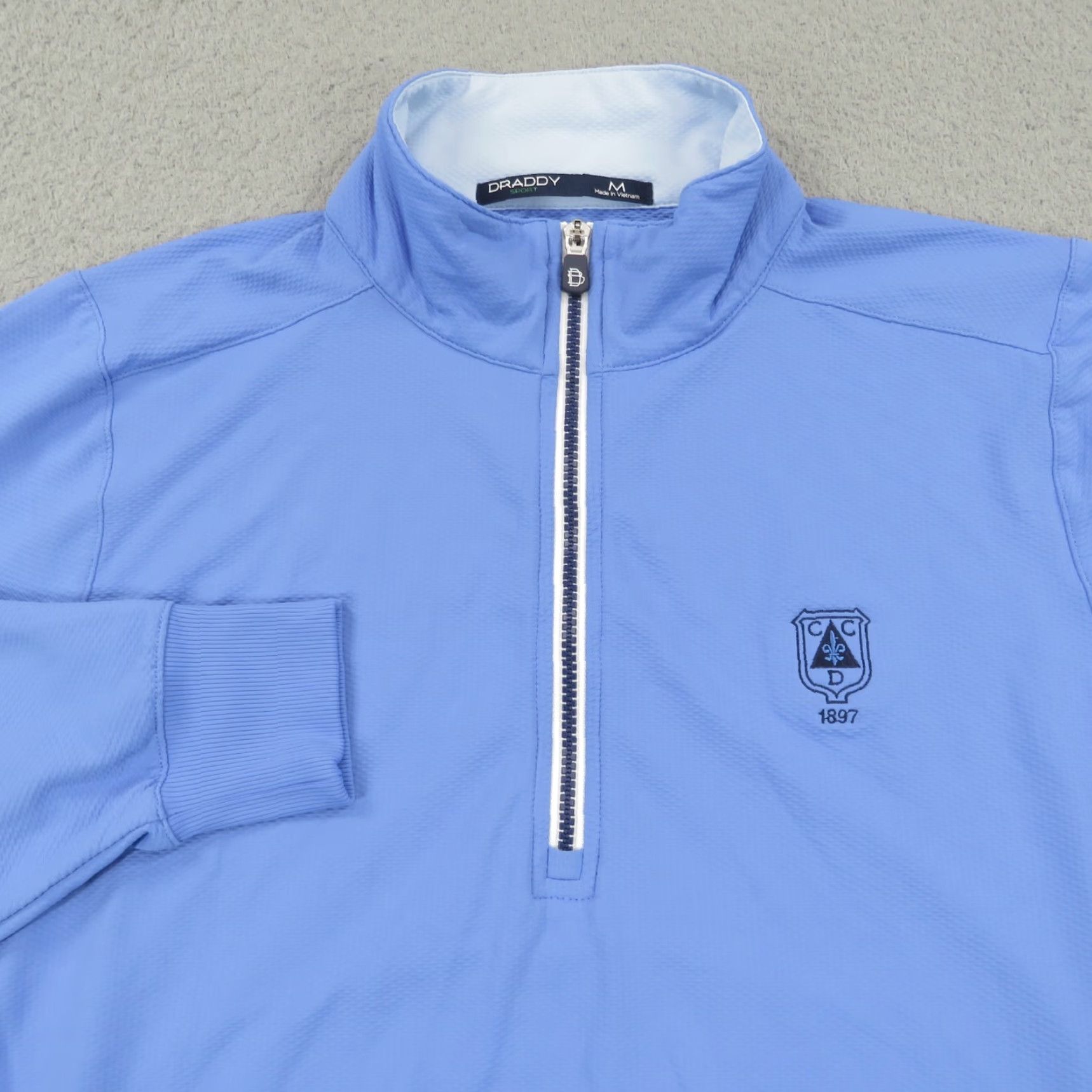 Vintage B Draddy Sweater Mens Medium 1/4 Zip Sport Performance Golf Pullover Detroit CC Shirt Mens Size US M / EU 48-50 / 2 - 3 Thumbnail