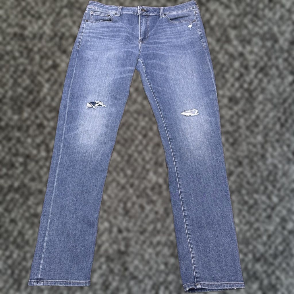 Express Express Skinny Jeans 34x34 Mid Rise Stretch Distressed Mens Size US 34 / EU 50 - 1 Thumbnail