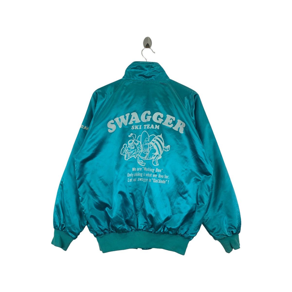 Vtg 90’ SWAGGER SKI TEAM Working Bee Gelande Varsity Jacket