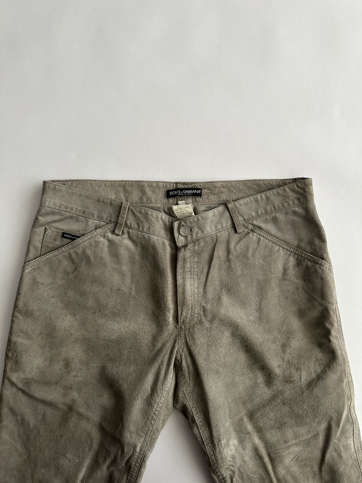 Dolce & Gabbana Dolce Gabbana 2000’s Pig Skin Leather Pants Size US 34 / EU 50 - 6 Thumbnail