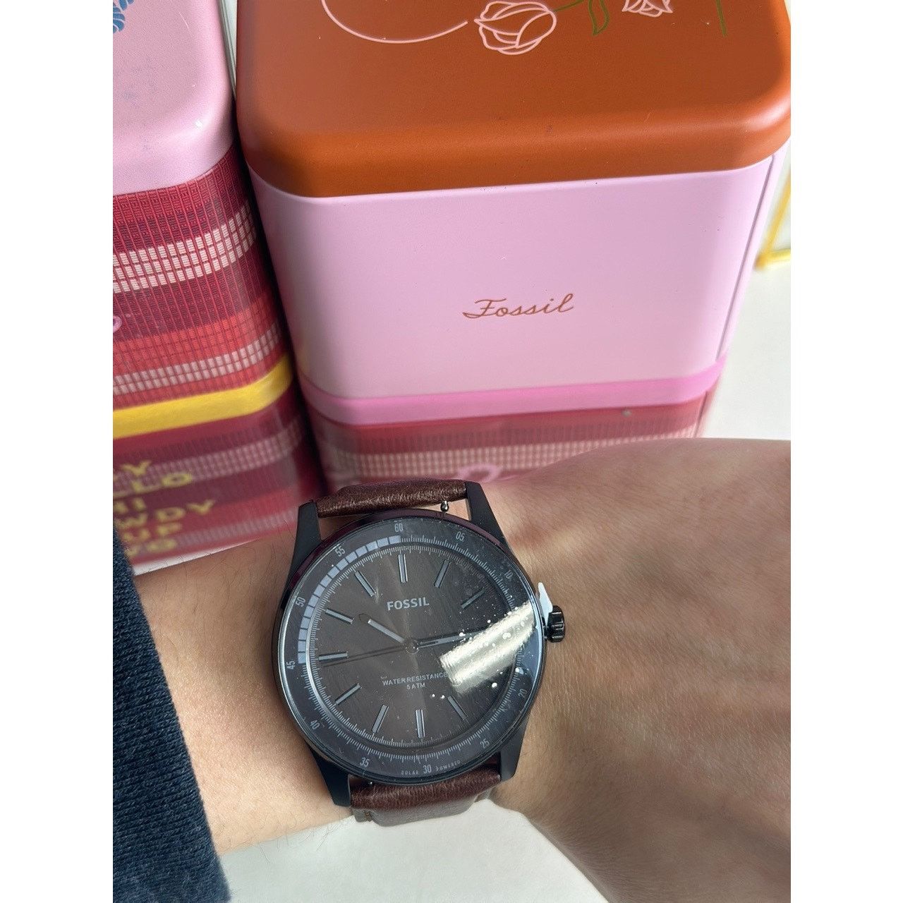 Fossil FOSSIL BQ2666 Sullivan Solar-Powered Brown Leather Watch Size ONE SIZE - 7 Thumbnail