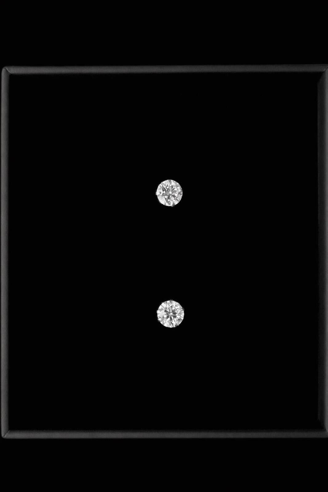 Other 5mm Moissanite Stud Earrings | D Colour VVS1 |Rhodium Plated Size ONE SIZE - 1 Thumbnail