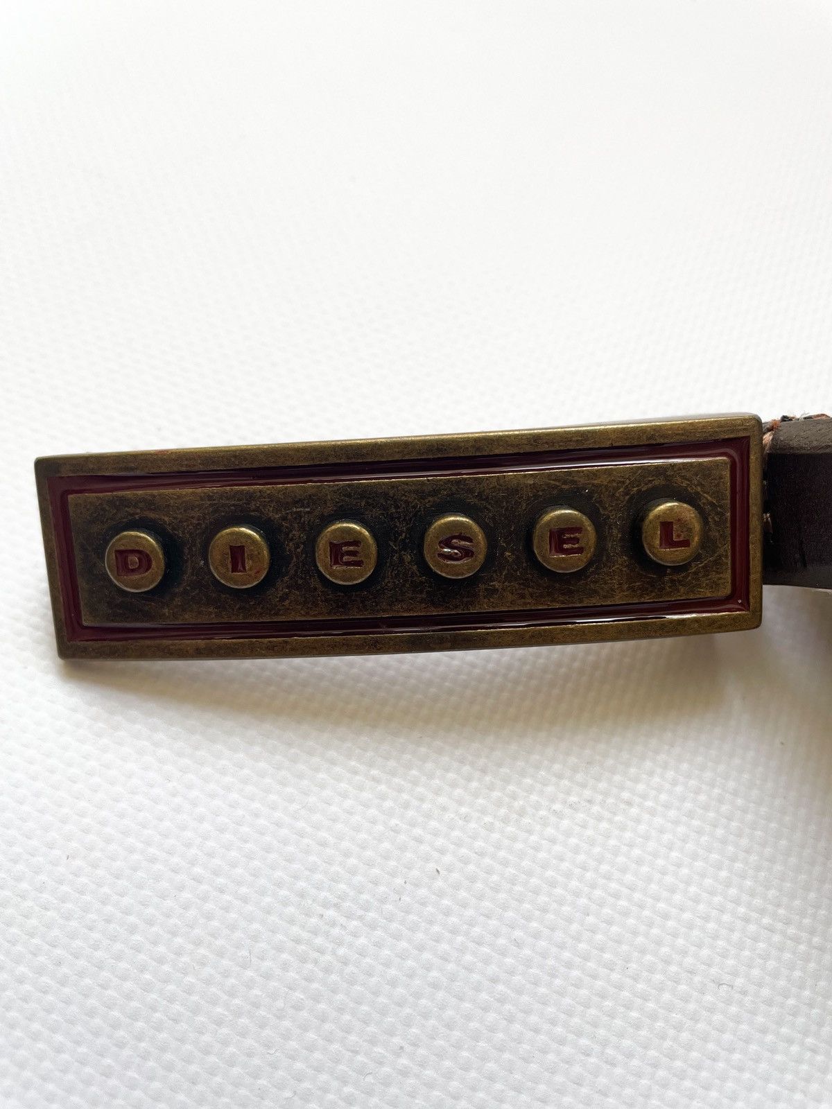 Diesel archive Diesel crazy leather studded punk thin rivet belt Size ONE SIZE - 5 Thumbnail