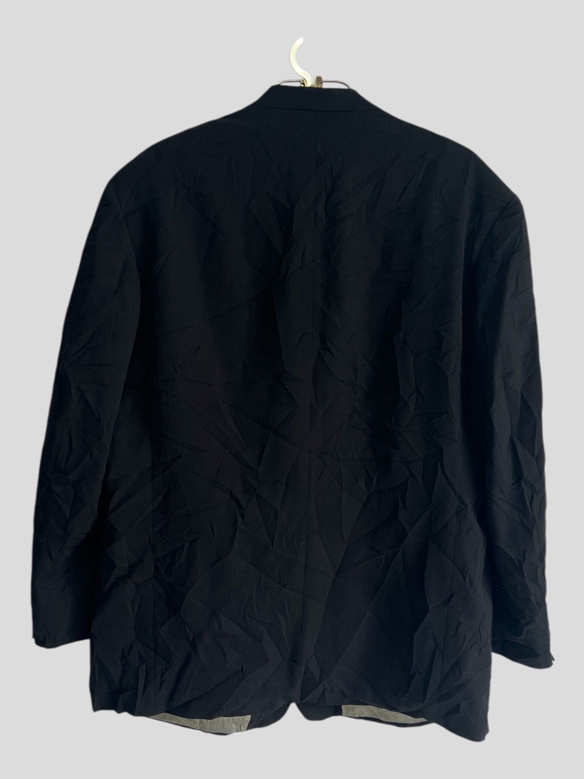 Balmain AW02 Balmain Mandarin Collar Gentlemen Gabardine Jacket Coat Size US L / EU 52-54 / 3 - 3 Thumbnail