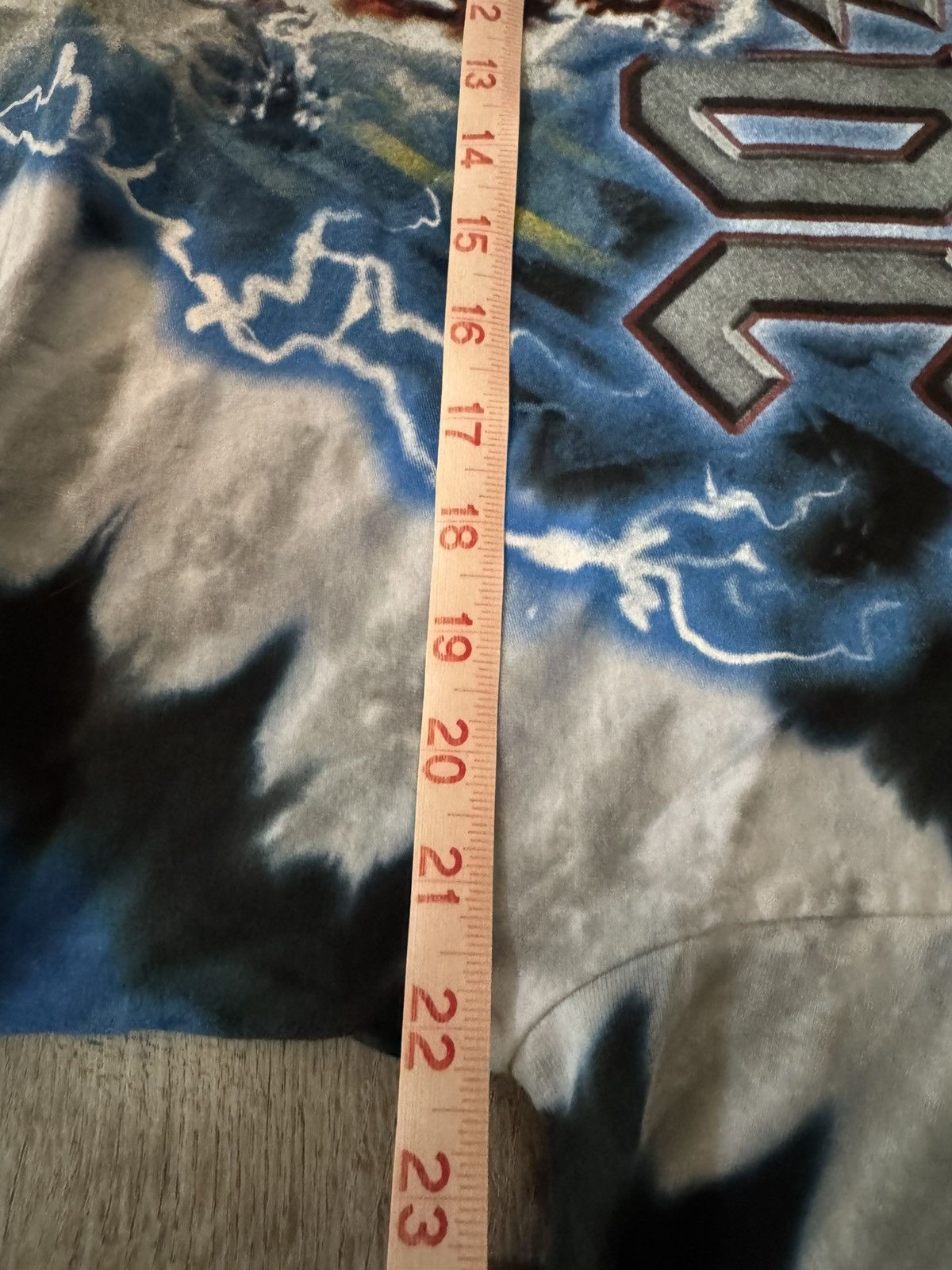 Liquid Blue Vintage 2004 AC/DC Let There Be Rock dye die Liquid Blue Size US L / EU 52-54 / 3 - 9 Thumbnail