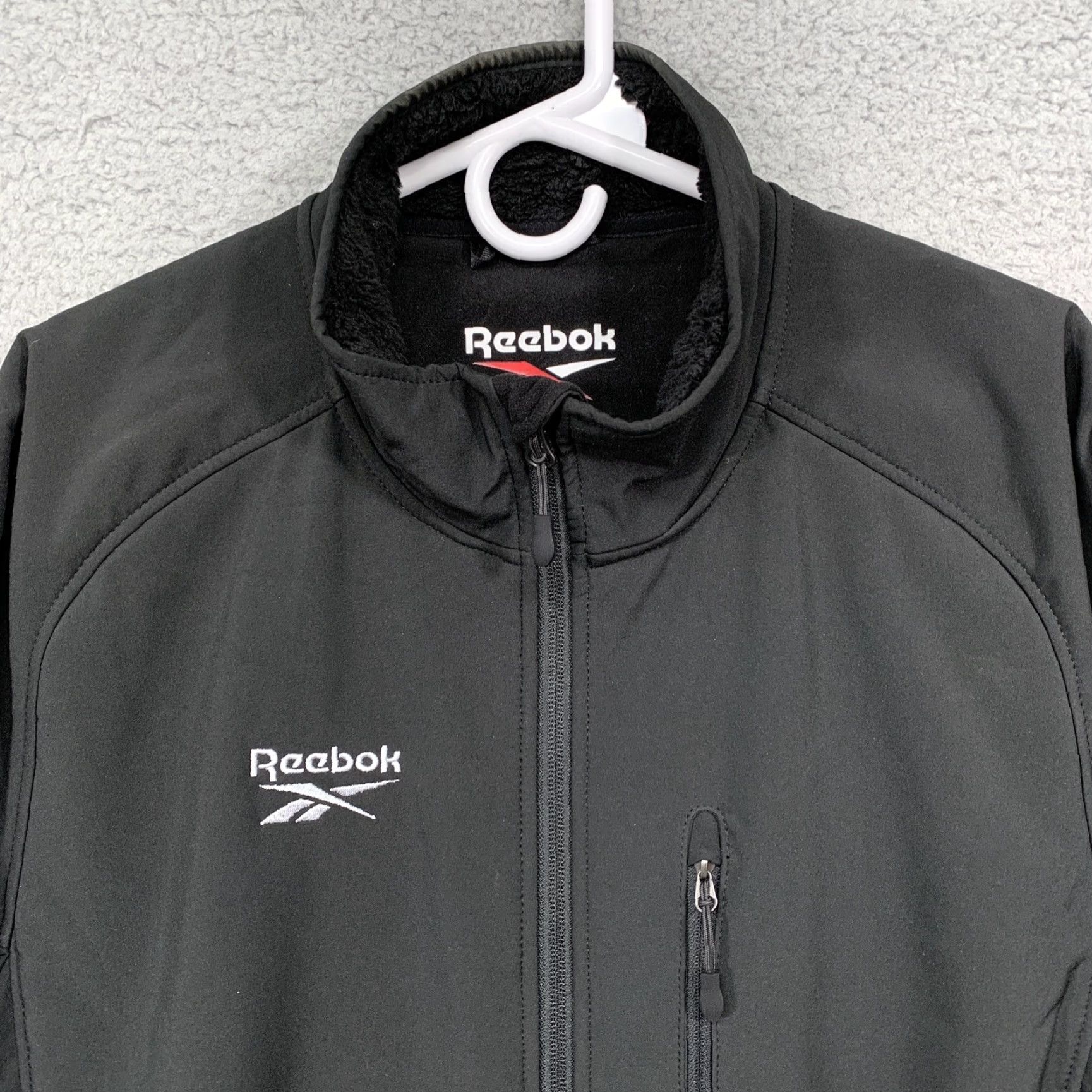 Reebok Reebok Jacket Men's Fleece Lined Black Size Large All Purpose Sports Size US L / EU 52-54 / 3 - 4 Thumbnail