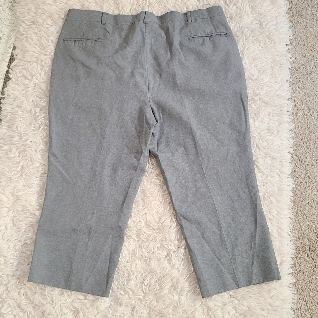 Botany 500 Vintage 80s Botany 500 gray slacks size 42x30 altered Size US 42 / EU 58 - 2 Thumbnail