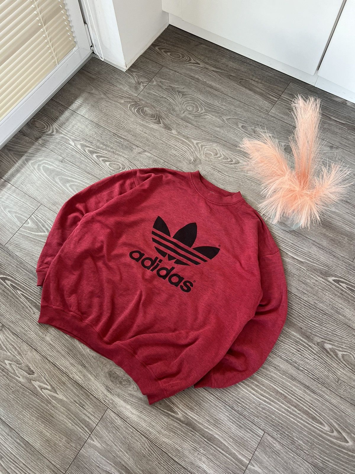 Adidas ‼️Vintage Rare Adidas Oversize Big Logo Crewneck Sweatshirt‼️ Size US L / EU 52-54 / 3 - 8 Thumbnail