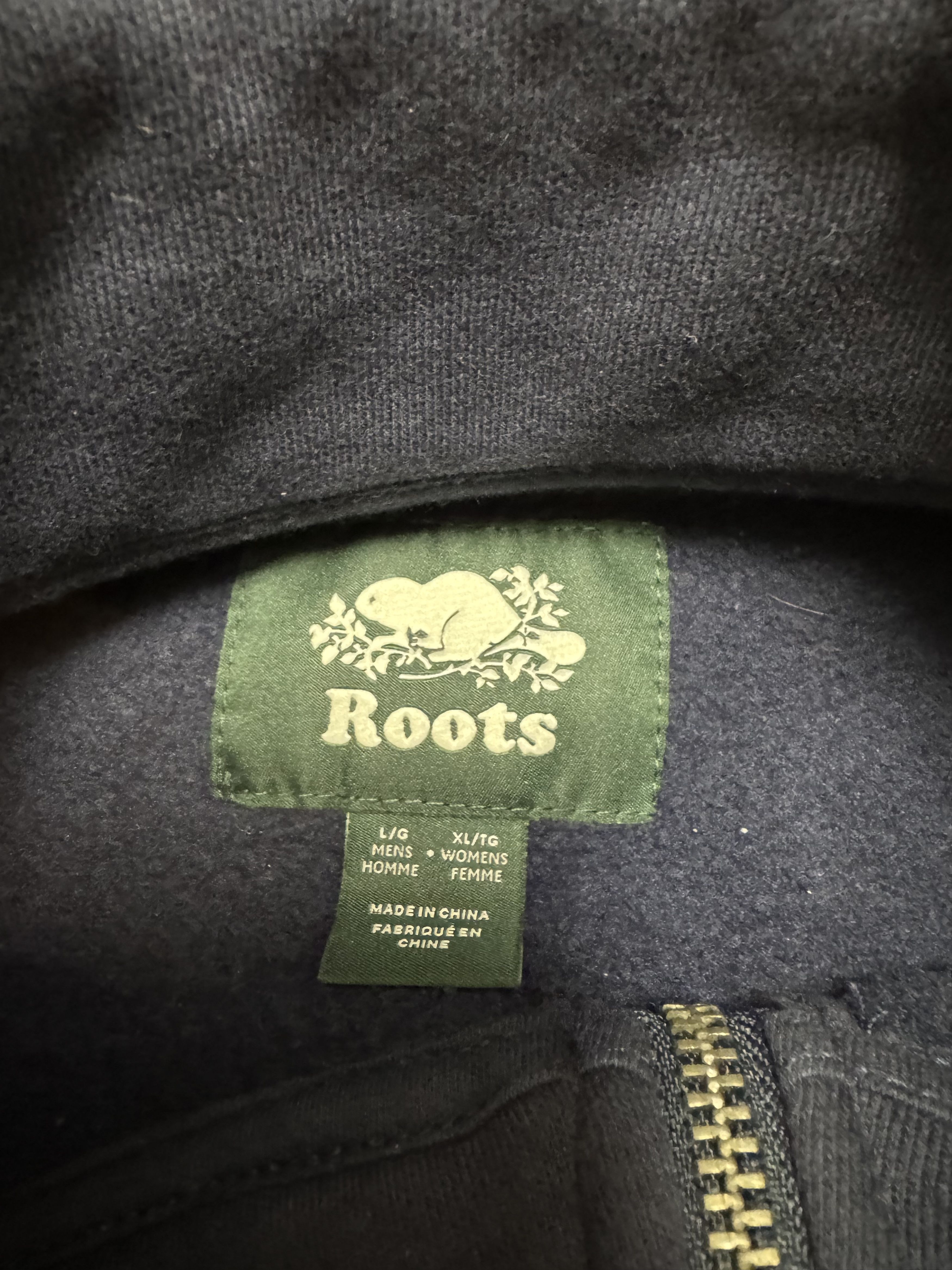 Roots Roots Vancouver Canada Quarter Zip Sweatshirt Blue Fleece L Size US L / EU 52-54 / 3 - 4 Thumbnail