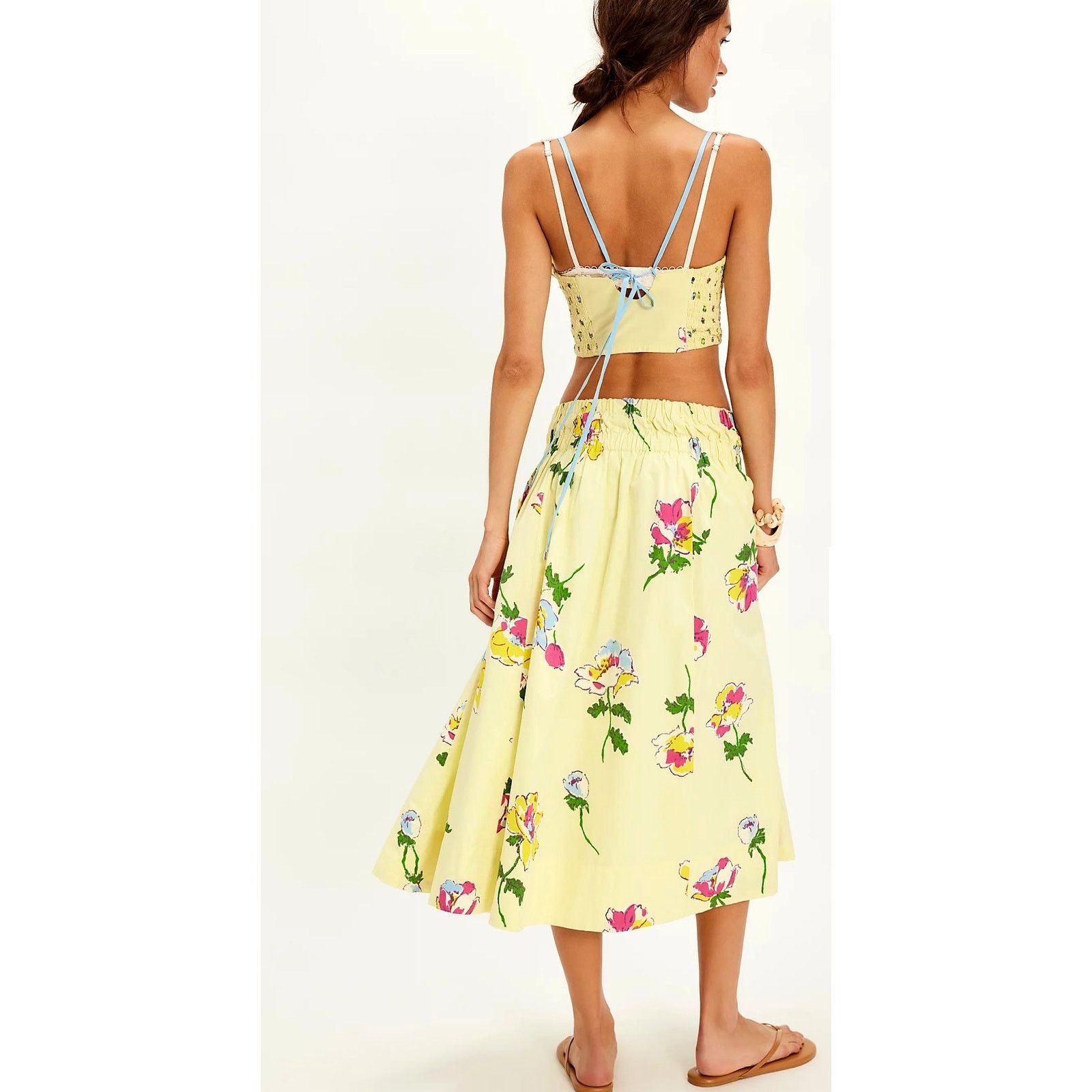 Free People Free People Luka Set Maxi Skirt Cropped Top Early Bloomer XL Size XL / US 12-14 / IT 48-50 - 4 Thumbnail