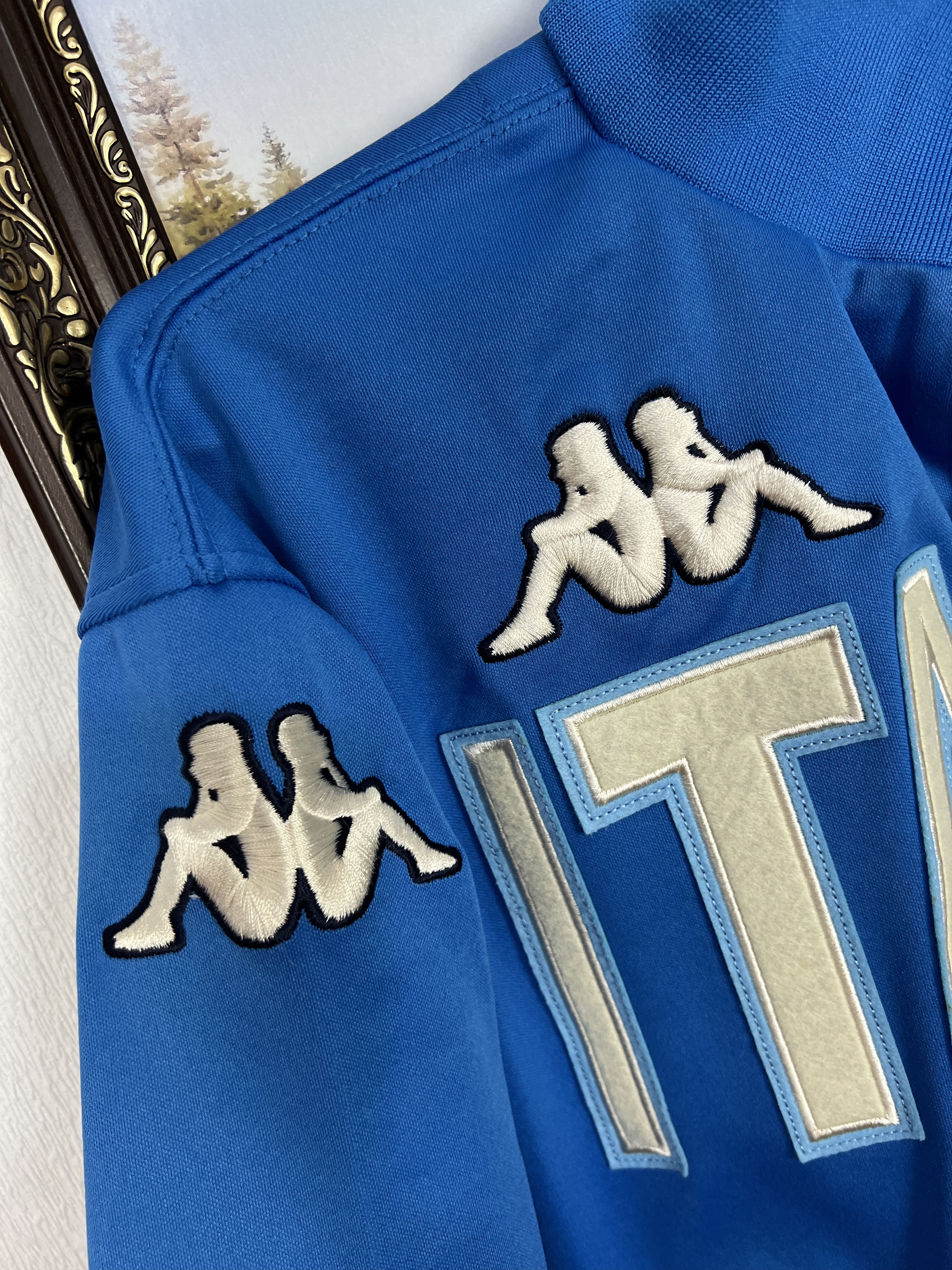 Kappa Vintage Kappa Italy Football Sweatshirt Soccer Jacket Blue Size US M / EU 48-50 / 2 - 5 Thumbnail