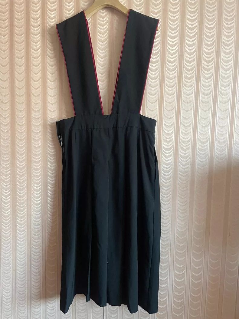 Comme des Garcons Comme des Garcons Black strap skirt pleated skirt skirt dr Size L / US 10 / IT 46 - 3 Thumbnail