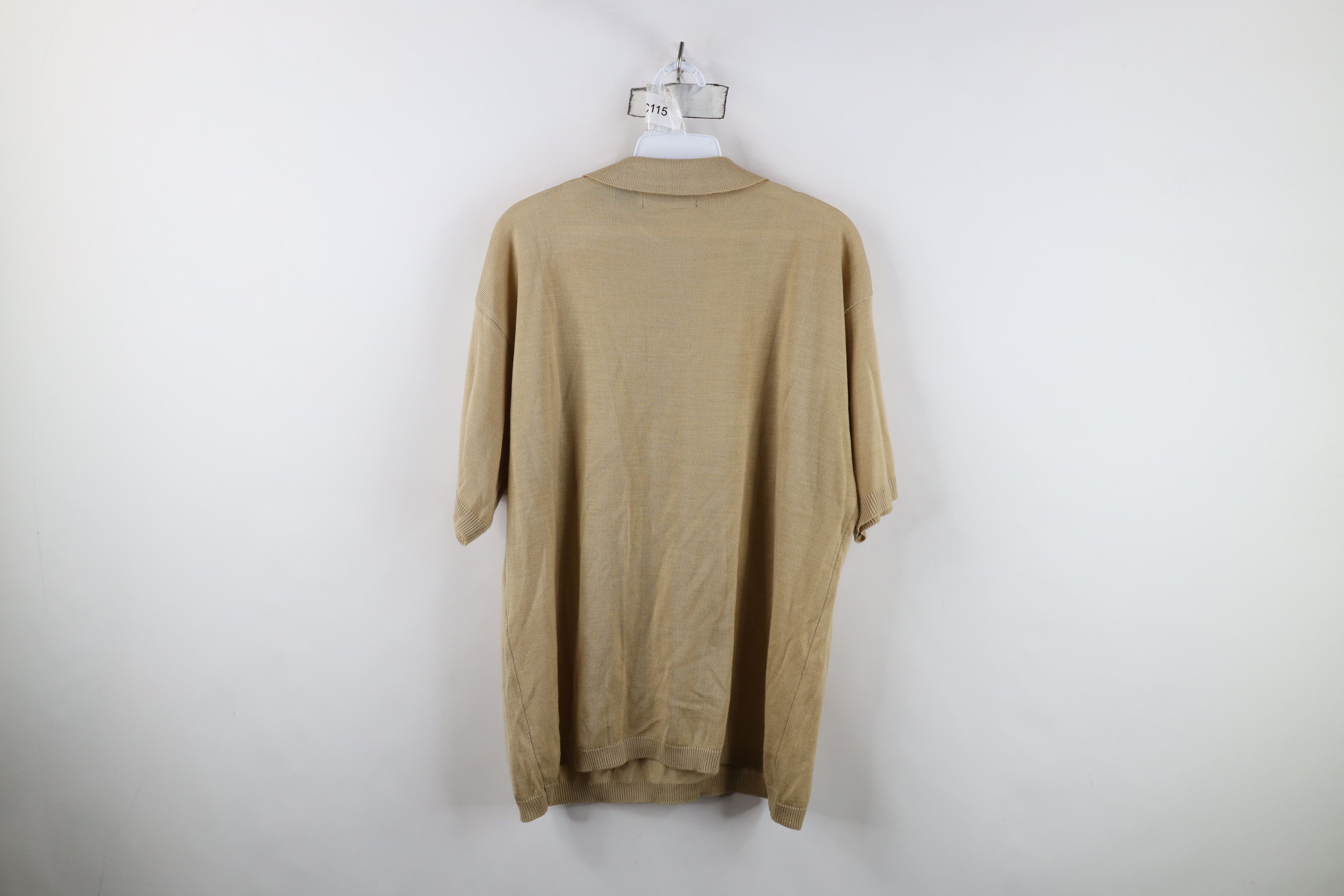 Vintage Vintage 90s Streetwear Knit Short Sleeve Collared Polo Shirt Size US L / EU 52-54 / 3 - 10 Thumbnail