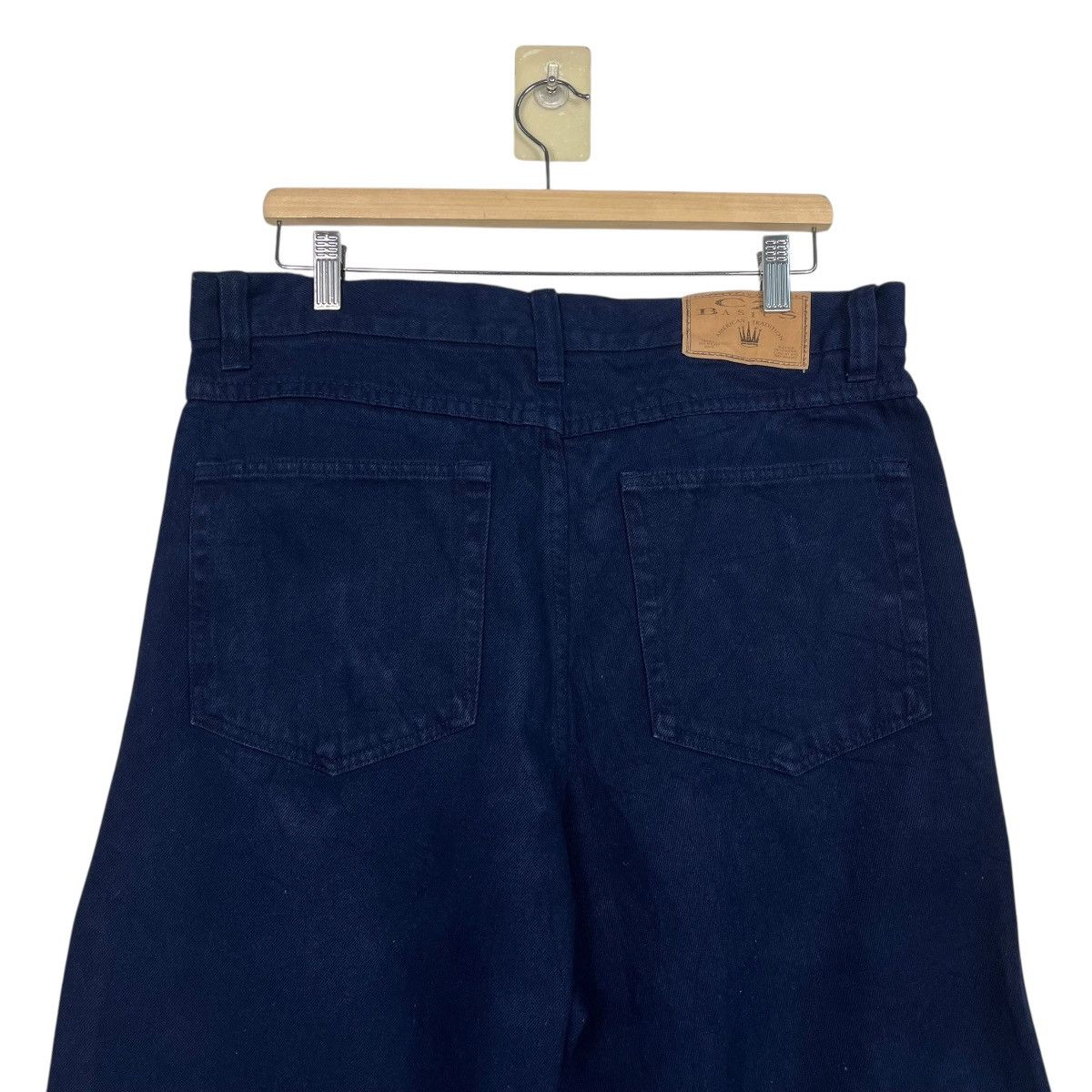 American Apparel Vintage Wideleg Dark Blue Denim Jeans Size US 35 - 8 Thumbnail