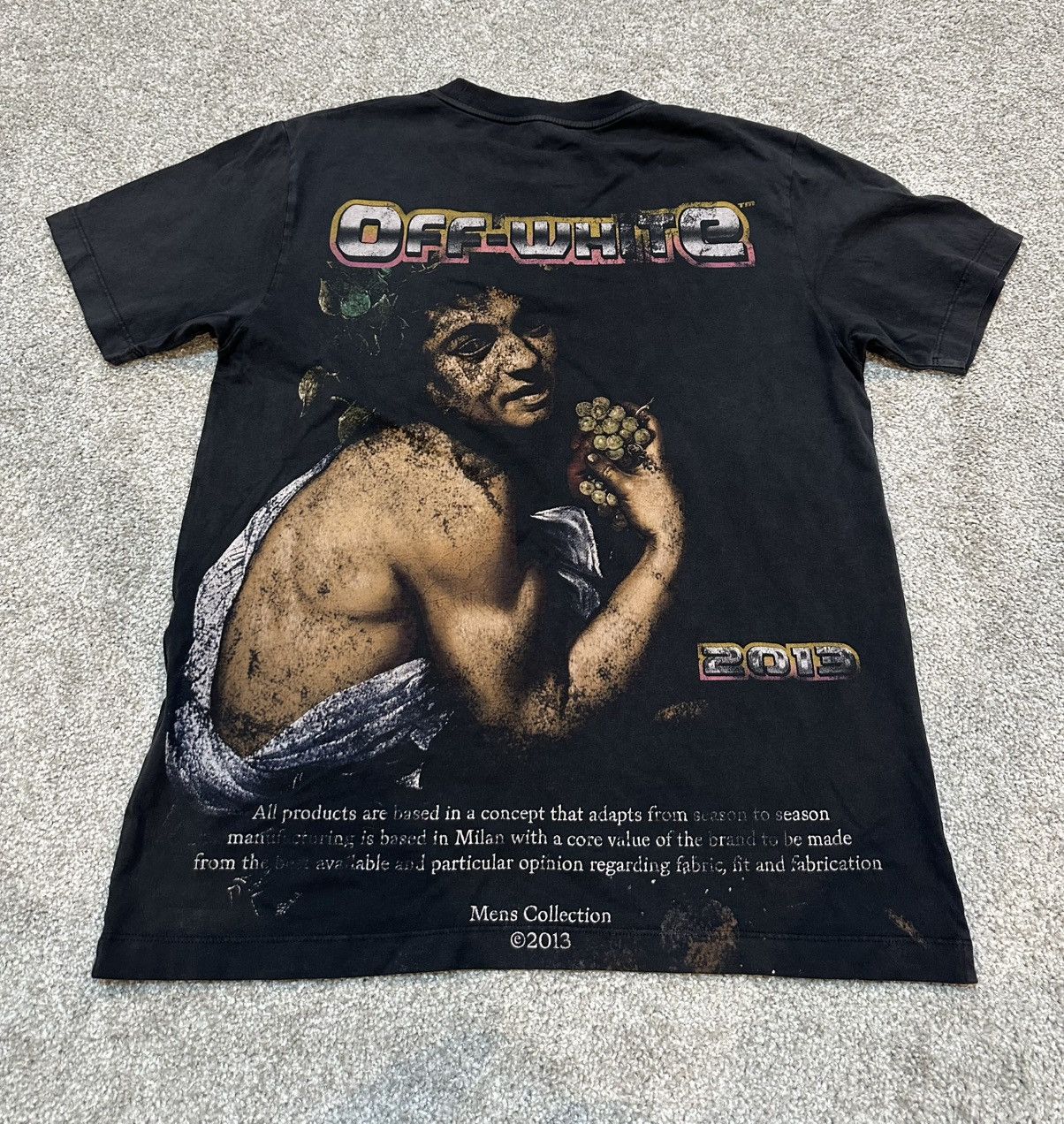 Off-White Off-White Black Digit Bacchus 2013 T-Shirt Size Small Size US S / EU 44-46 / 1 - 2 Thumbnail