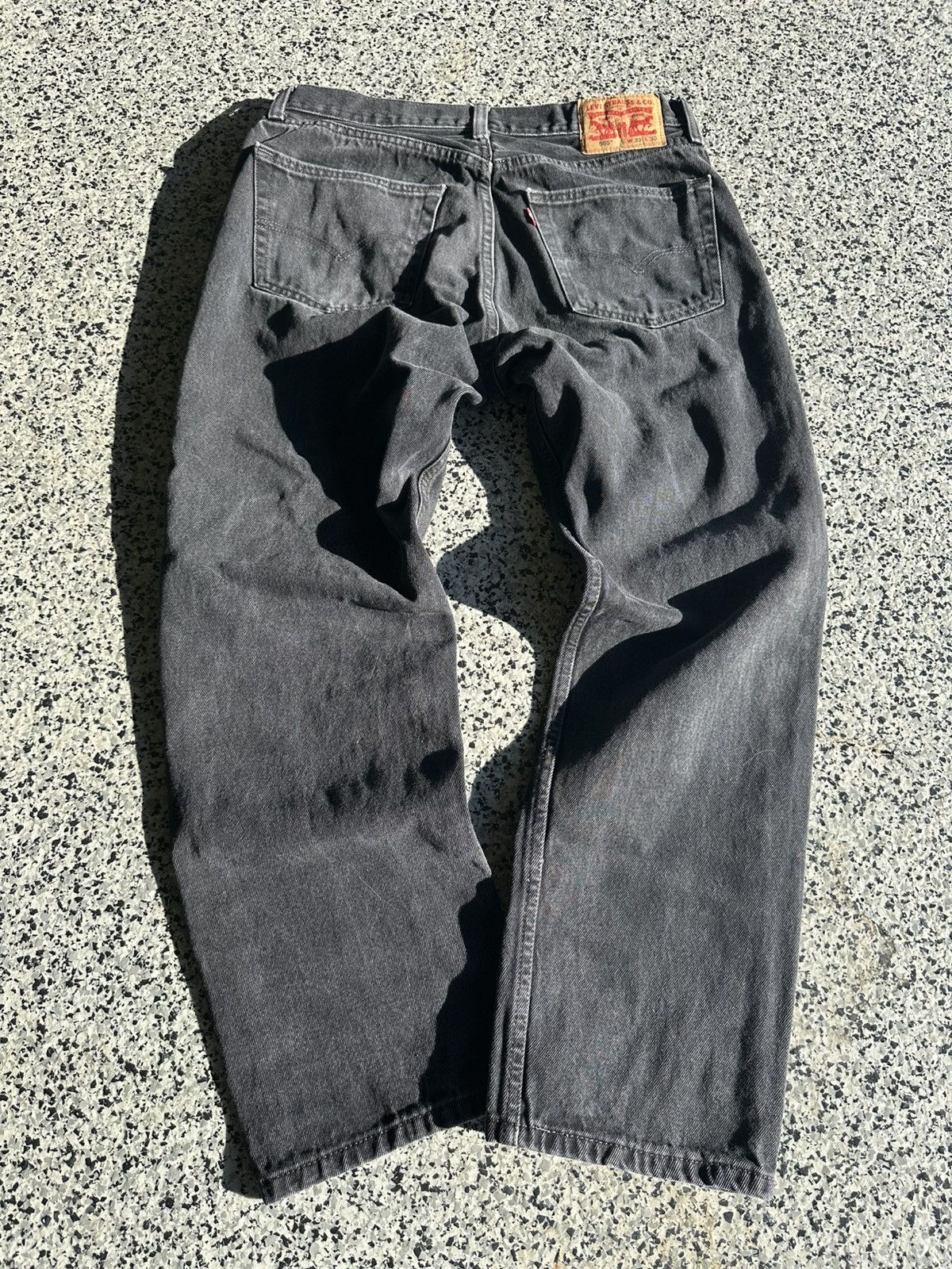 Levi's Black Levi’s 505 Denim Jeans Size US 33 - 1 Thumbnail