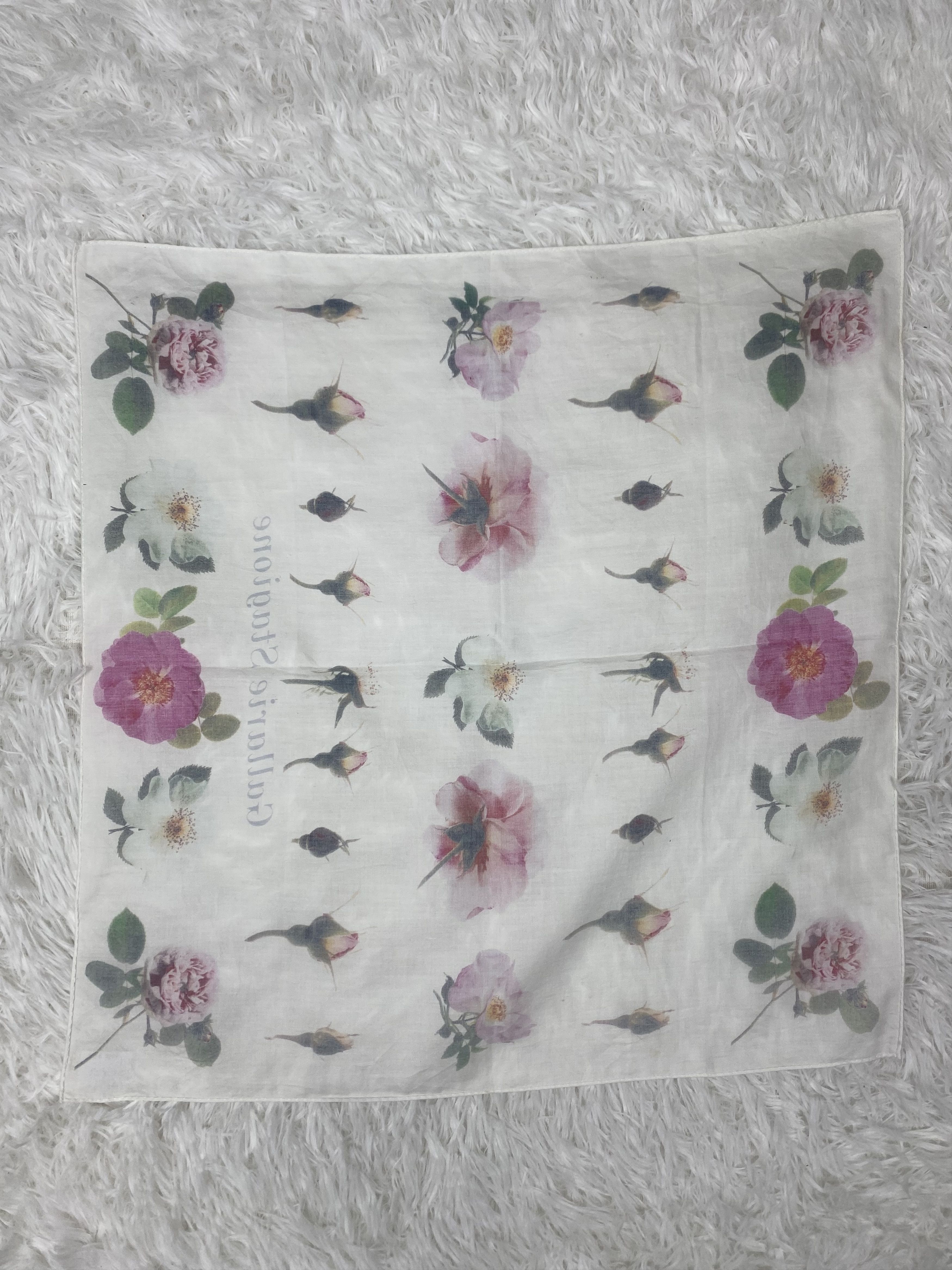 Designer × Vintage Vintage Gallarie Stagione Handkerchief Neckerchief PH0733 Size ONE SIZE - 4 Thumbnail