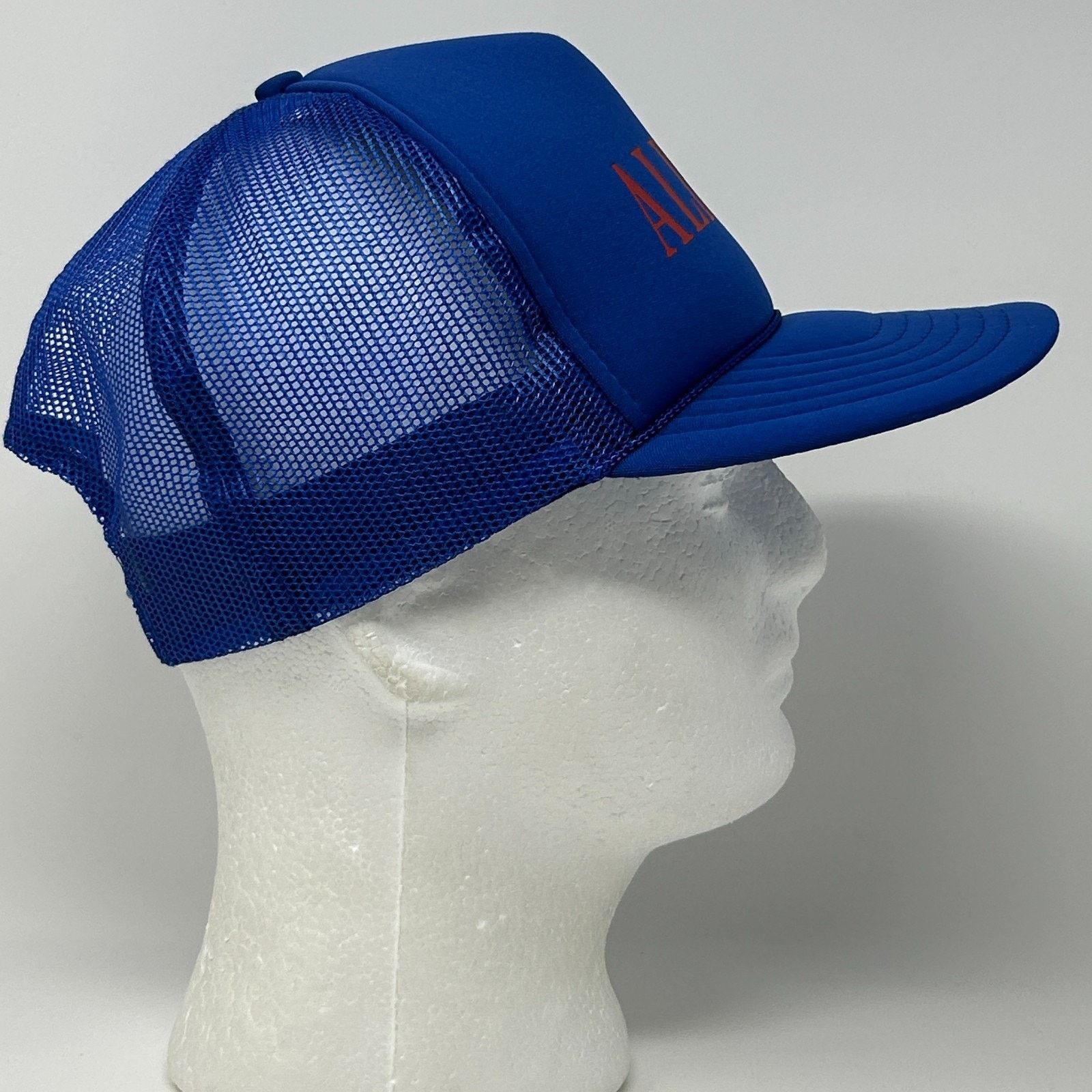 Vintage Vintage 90s Aldran Trucker Hat Baseball Cap 5 Panel Blue Size ONE SIZE - 7 Thumbnail