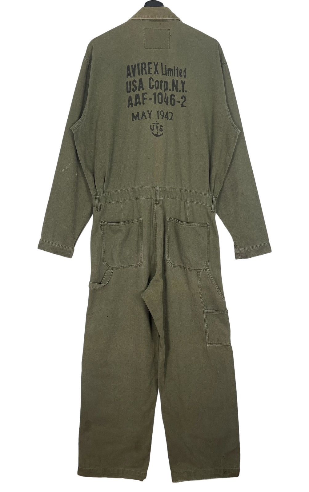 Avirex Very Rare 90s Vintage Avirex Herringbone Flight Coverall Size US 34 / EU 50 - 1 Thumbnail