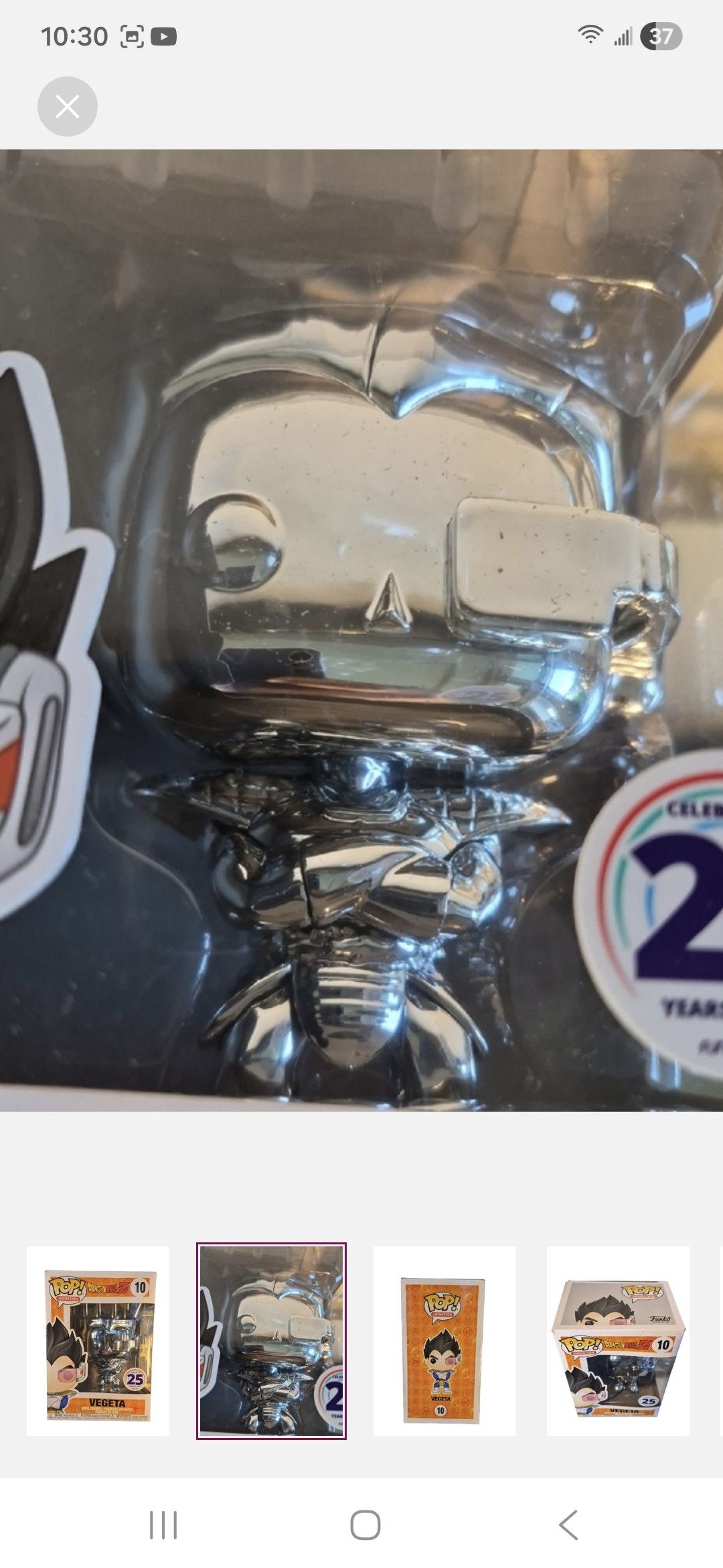 Other Funko × Dragon Ball Z VEGETA Funko POP Vinyl Figure Size ONE SIZE - 2 Thumbnail