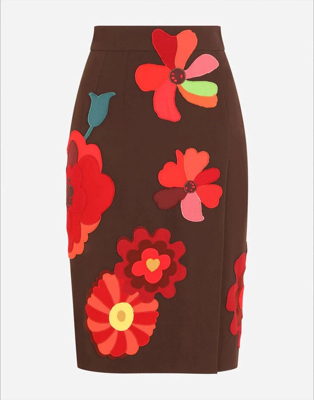 Dolce & Gabbana o1y0925 Midi Skirt in Chocolate Brown Size 30" / US 8 / IT 44 - 1 Thumbnail