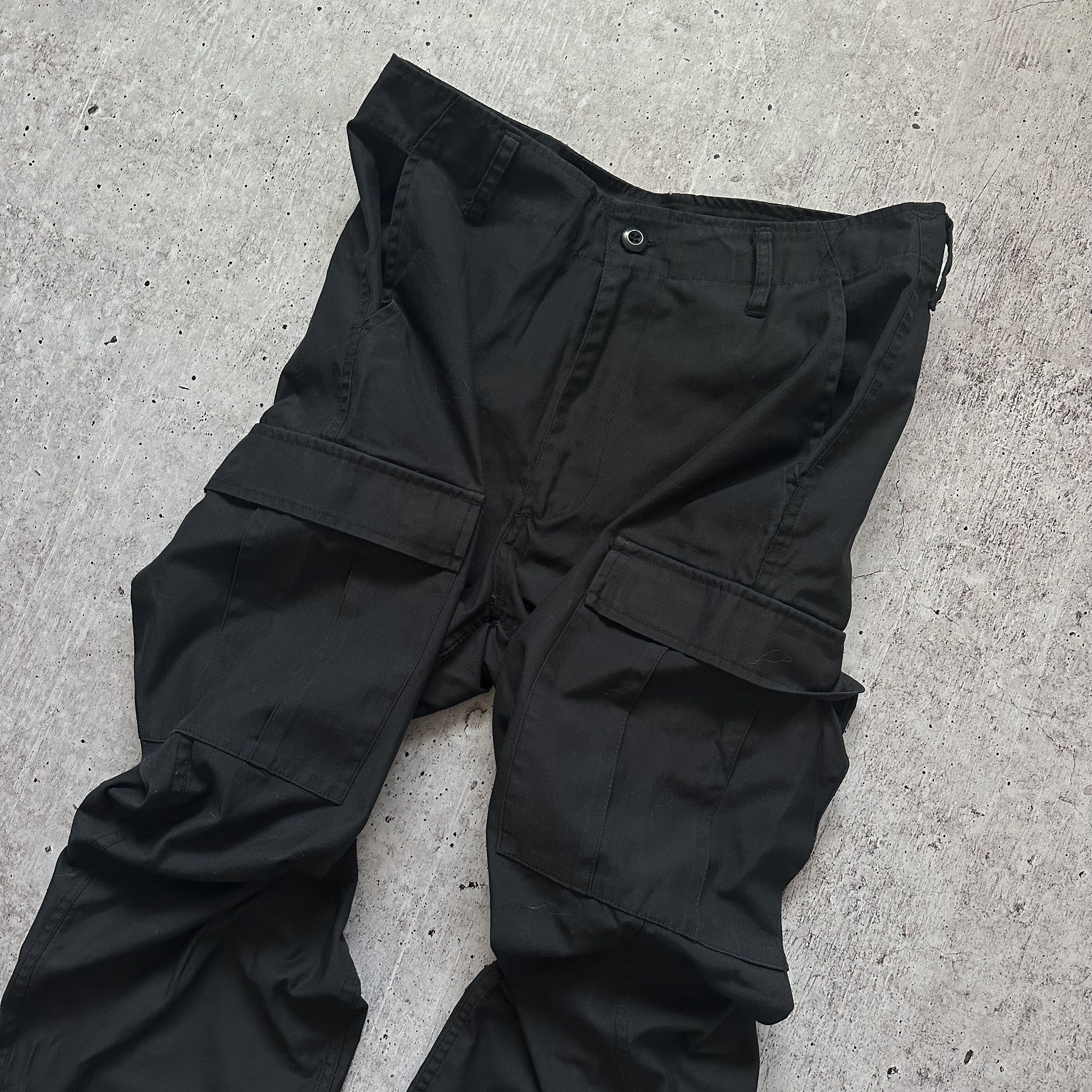 Japanese Brand Fostex Garments Trousers Combat Straight Cargo Denim Pants Size US 30 / EU 46 - 2 Thumbnail