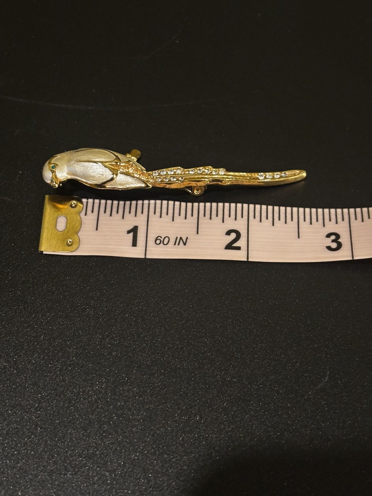 Other Gold-tone bird brooch with rhinestones Size ONE SIZE - 9 Thumbnail
