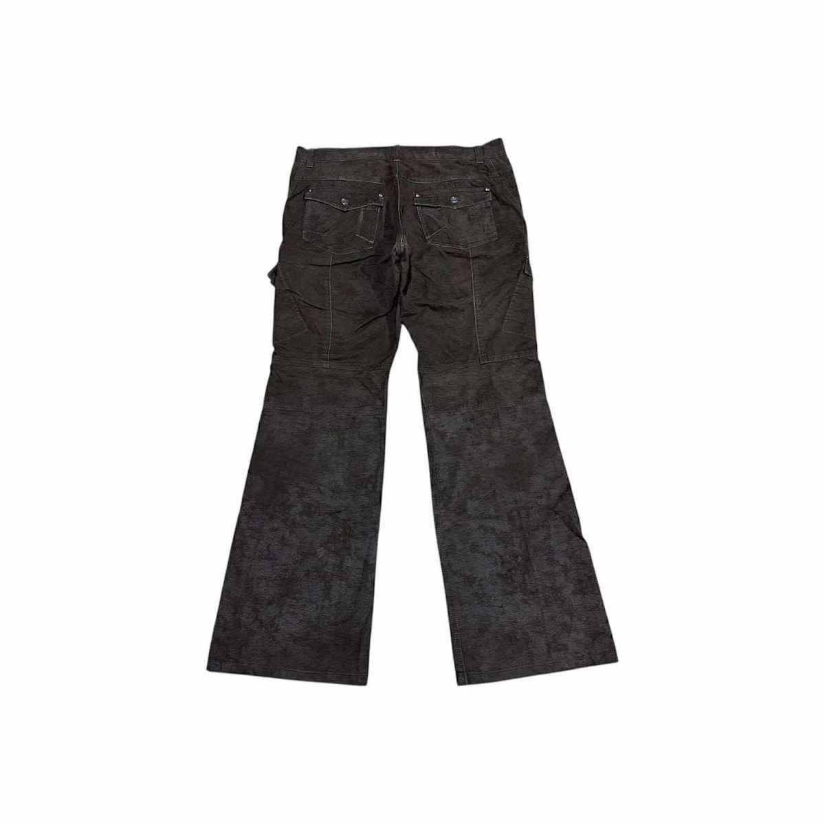 semanticdesign 🔥Sick Y2K Semantic Design Coated Cargo Pants Flared Zipper Size US 32 / EU 48 - 7 Thumbnail