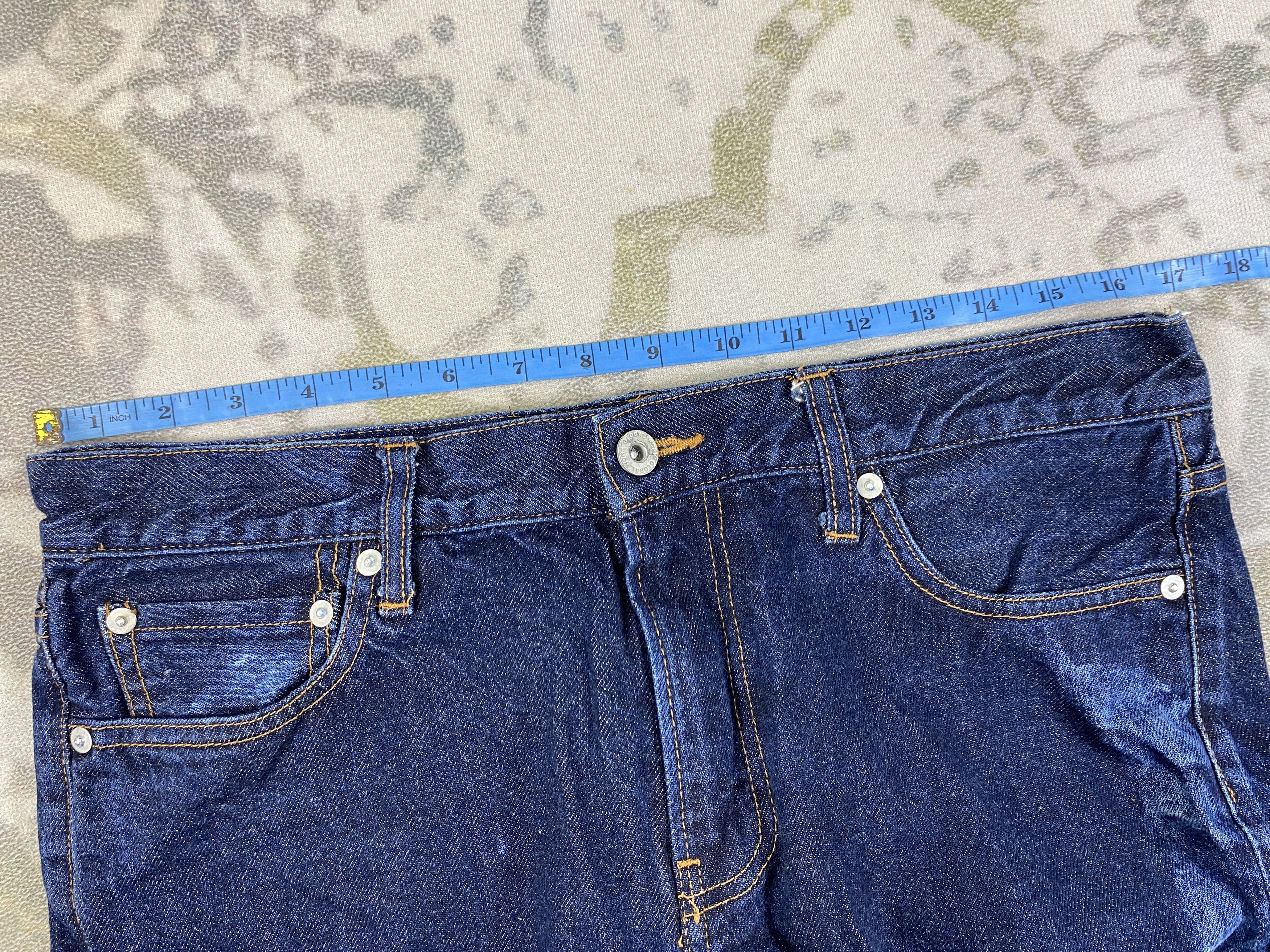 Japanese Brand Blue Vintage Global Work Jeans 34x31 Denim- JN3757 Size US 34 / EU 50 - 5 Thumbnail