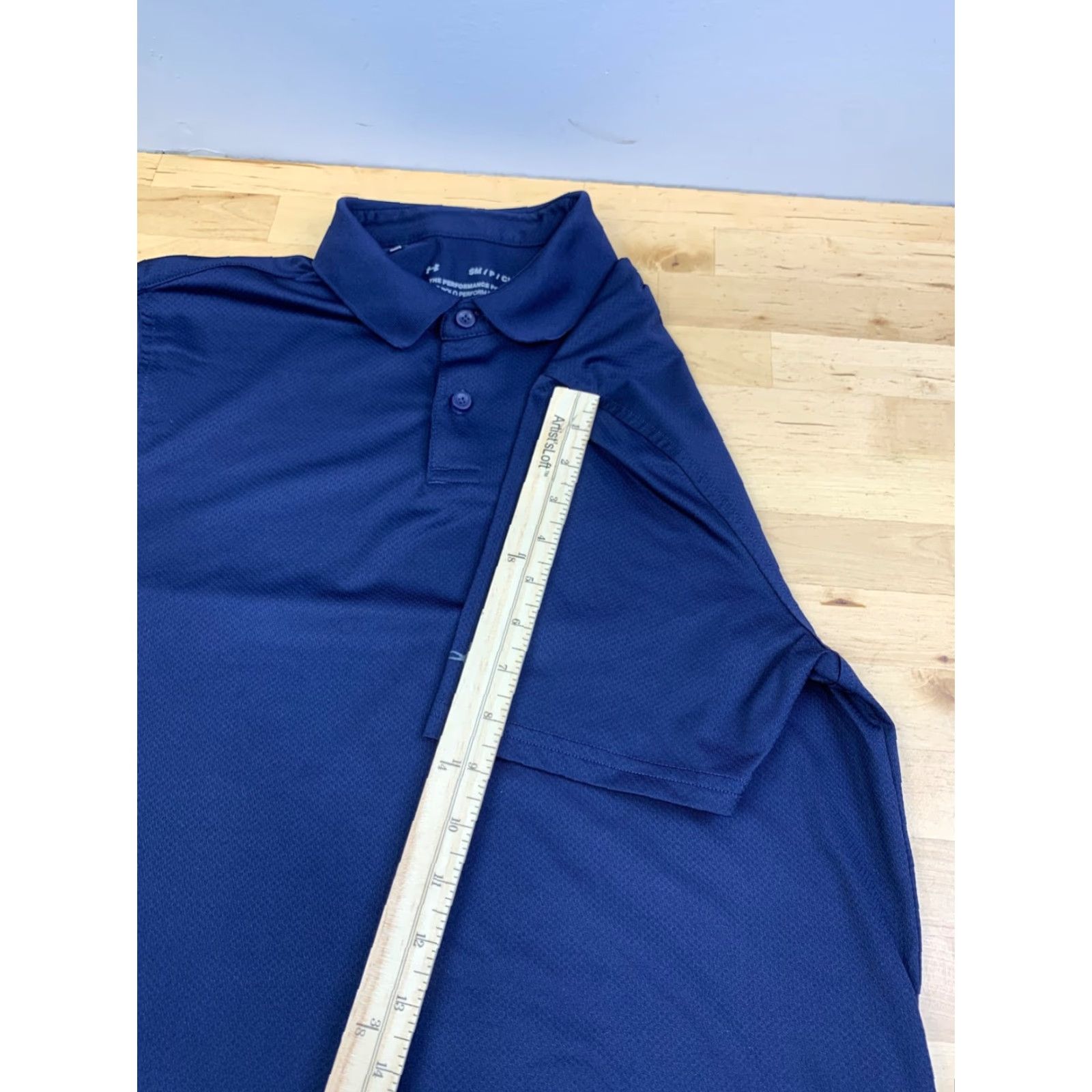 Under Armour Under Armour Polo Shirt Mens S Blue Short Sleeve Stretch Golf Size US S / EU 44-46 / 1 - 6 Thumbnail