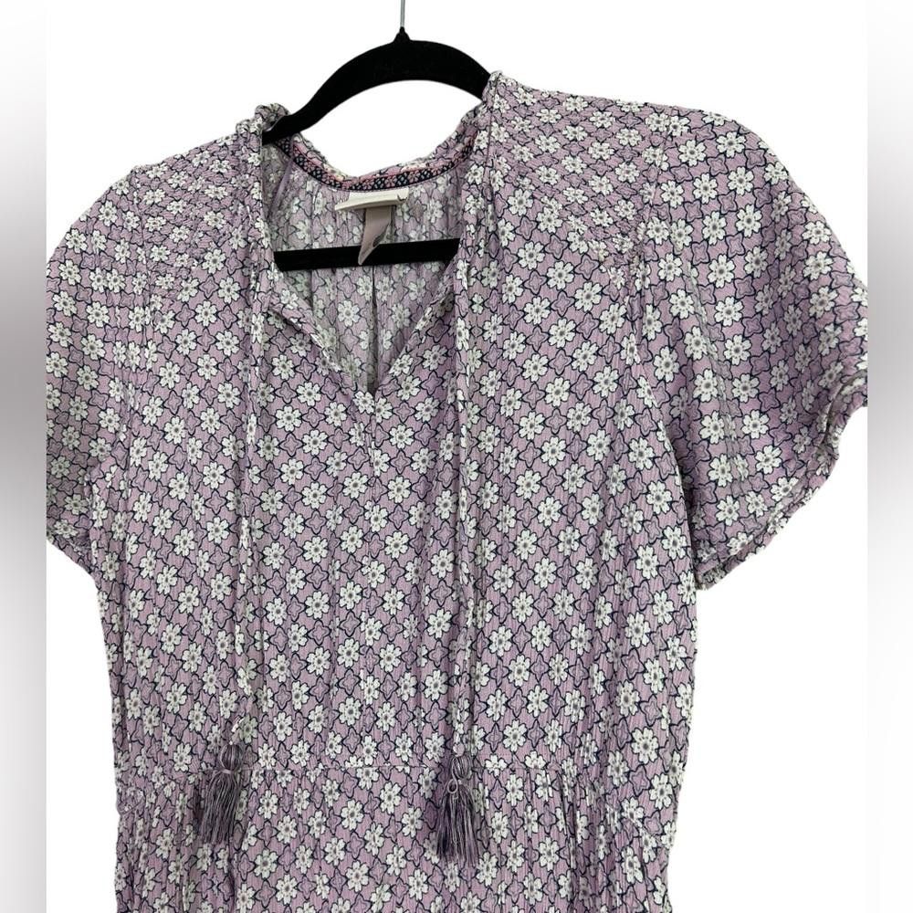 Designer Knox Rose l Floral Boho Lilac Midi Dress Medium Size M / US 6-8 / IT 42-44 - 3 Thumbnail