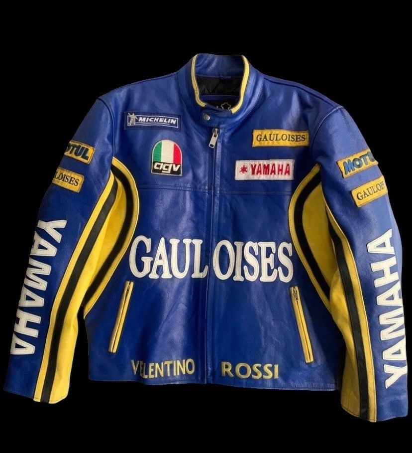 Vintage Valentino Rossi The Doctor Leather Racing Jacket MotoGP Size US XL / EU 56 / 4 - 6 Thumbnail
