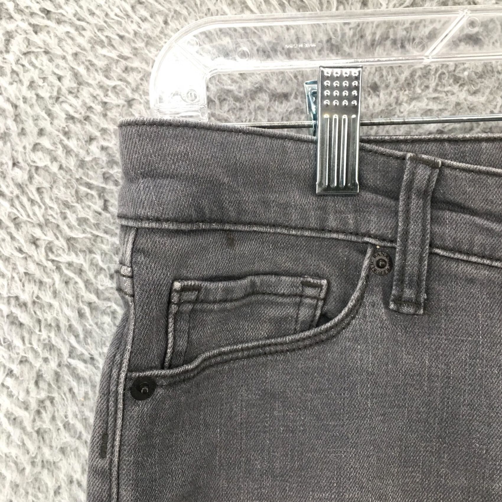 Banana Republic Banana Republic Skinny Fit Jeans Women 29/8 Gray Mid Rise Zip Fly Denim 5-Pocket Size 29" - 3 Thumbnail